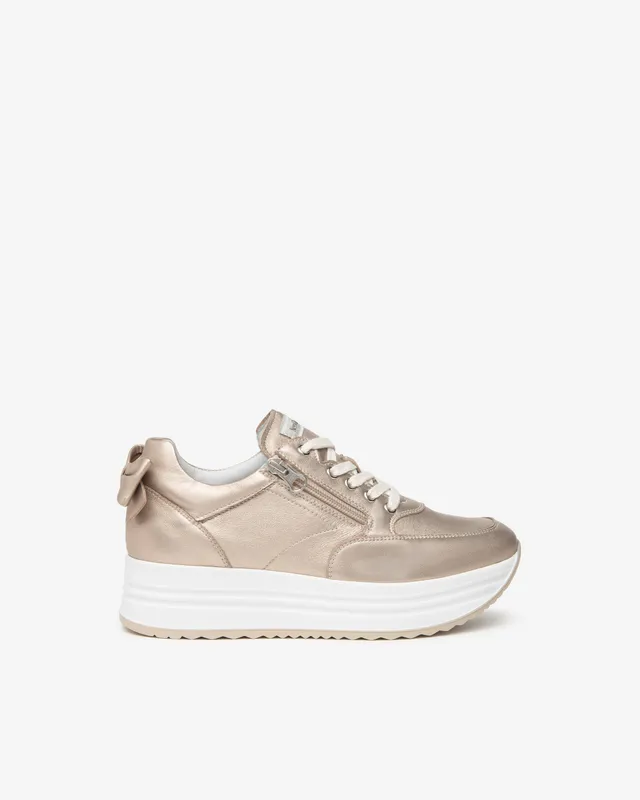 Nero Giardini Sneakers baskets cuir femme cuir lisse