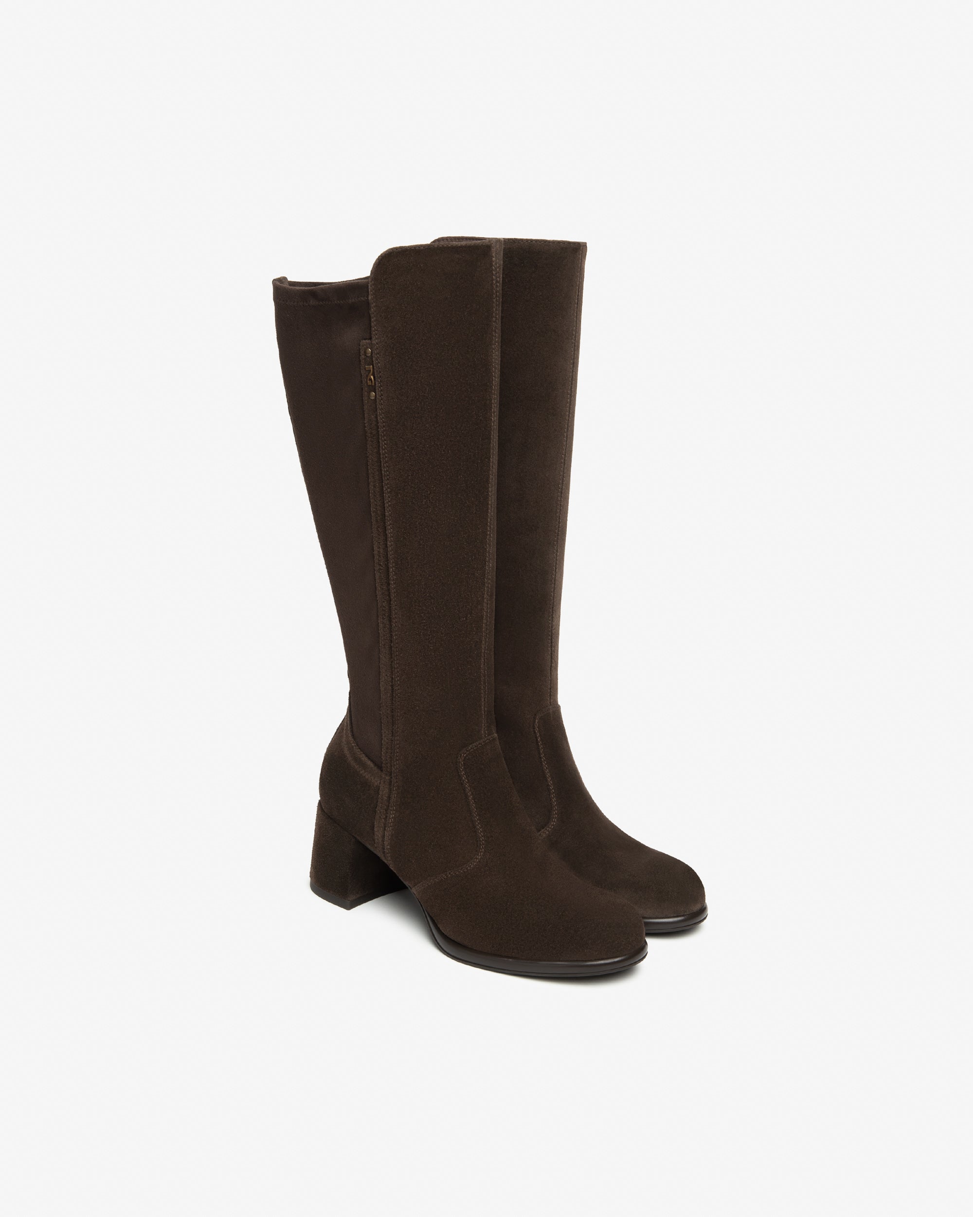 Nero Giardini Bottes daim tissu femme