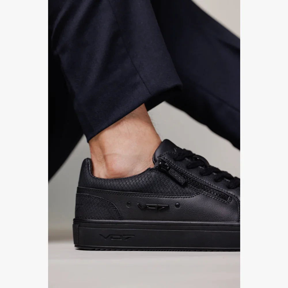 VO7 Roma Snake Dark sneaker homme noir effet serpent