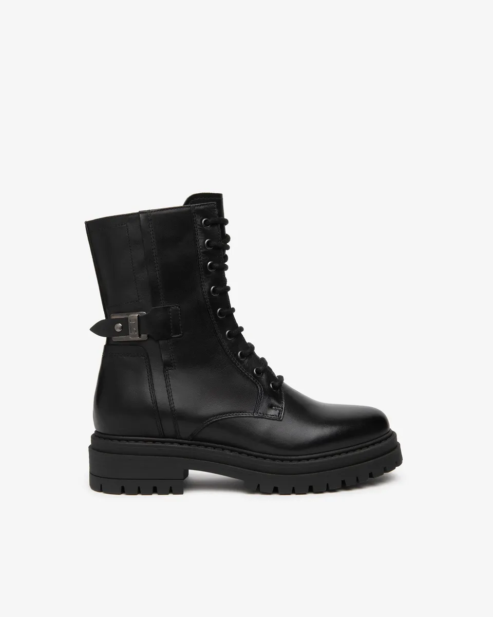 Nero Giardini Combat Boots rangers cuir femme 40 mm