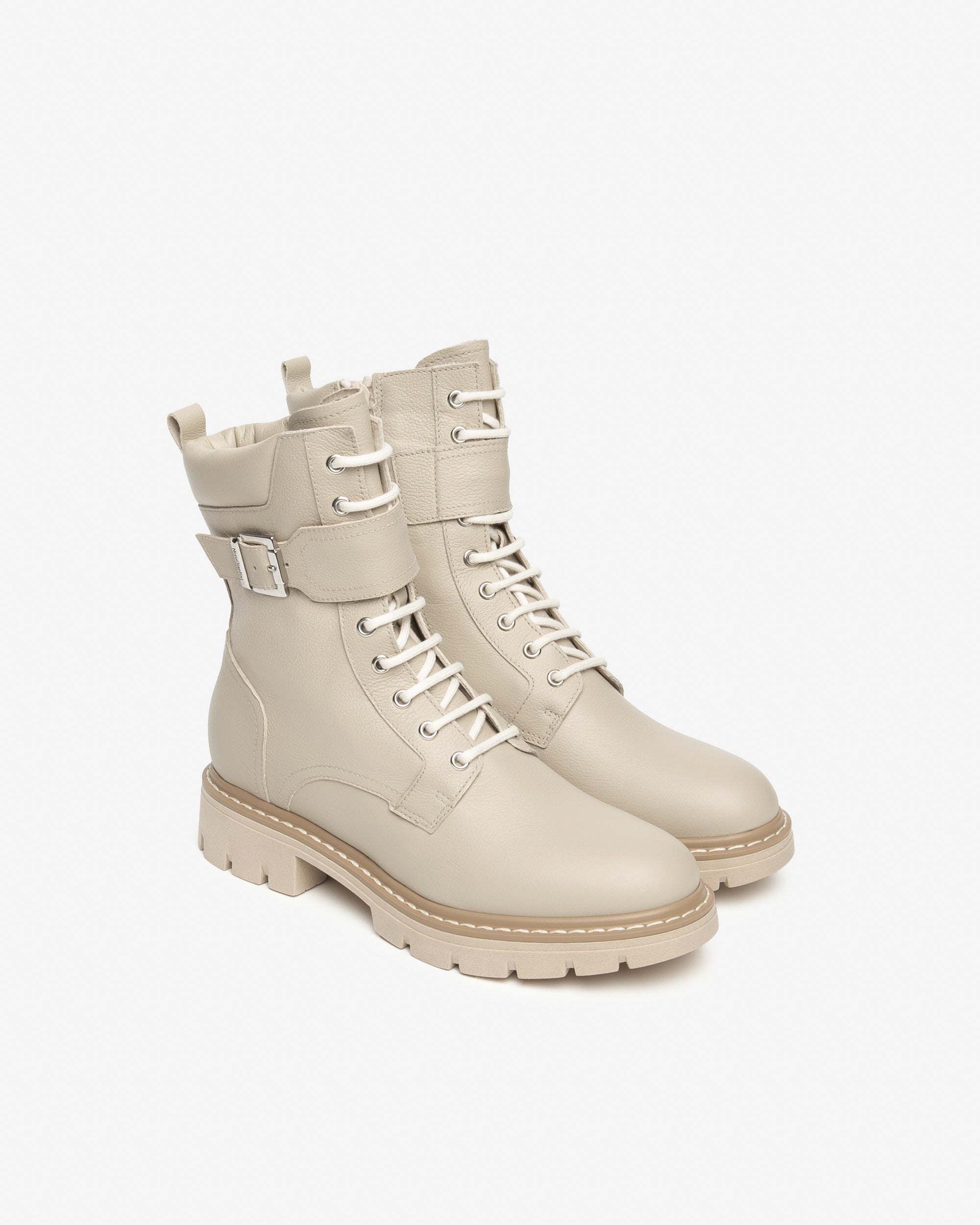 Nero Giardini Combat Boots bottines cuir femme