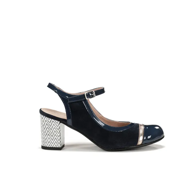 Dorking by Fluchos Rodin D9093 escarpins bleu talon