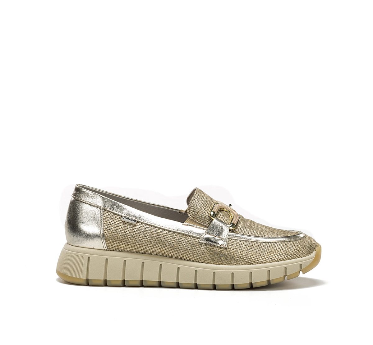 Dorking by Fluchos Kloss D9636 mocassin taupe femme