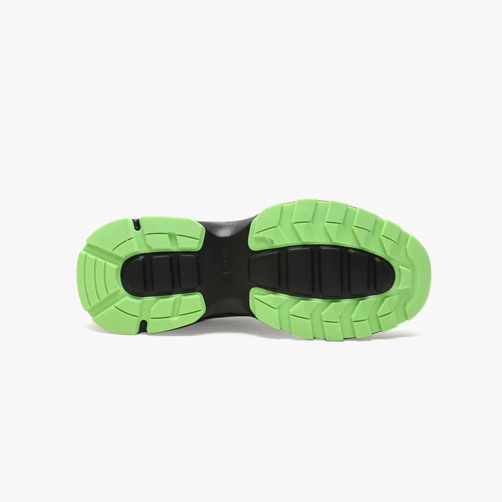VO7 Street K Seven 75 sneakers argent vert fluo