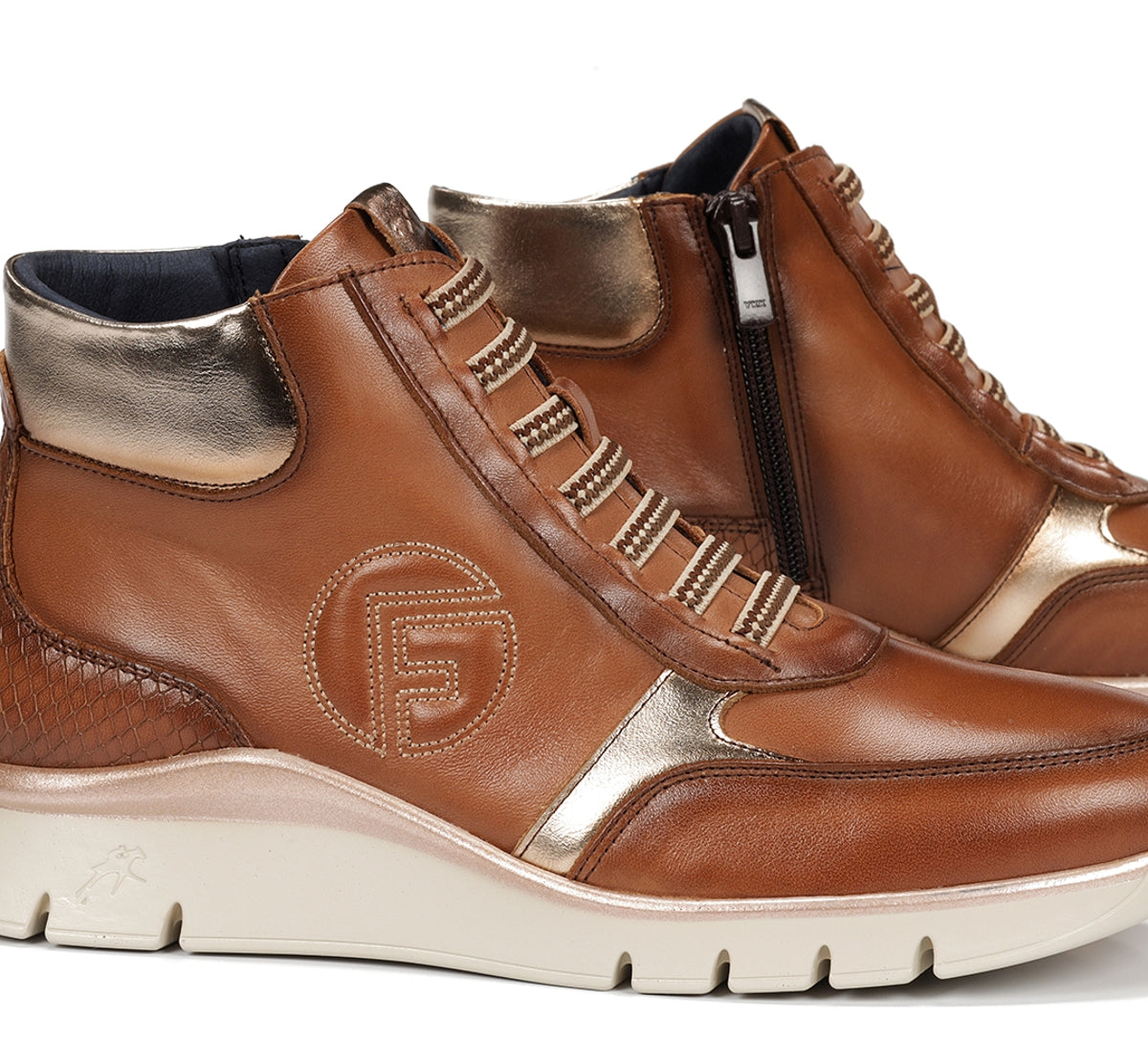Fluchos Union F2077 bottines femme marron cuir