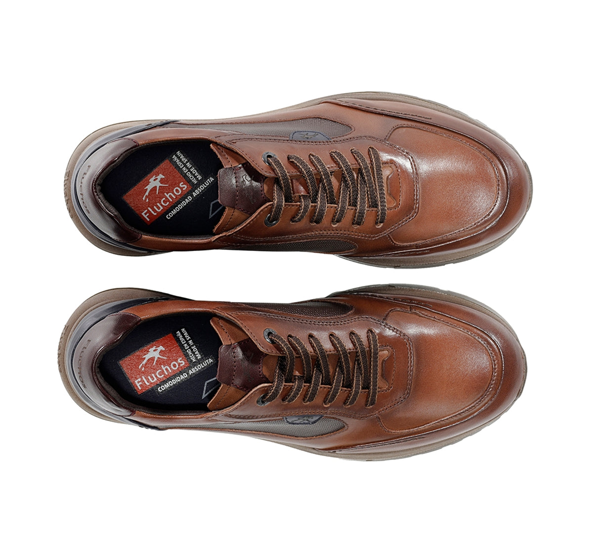 Fluchos Karter F2532 baskets marron homme cuir