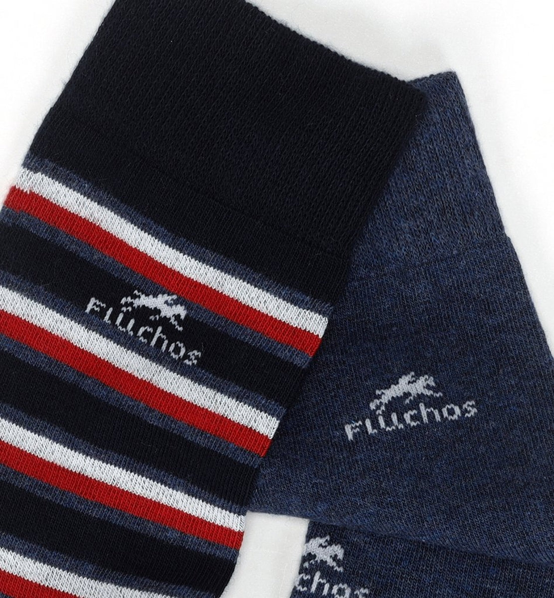 Fluchos CA0009 chaussettes longues rayées bleues homme