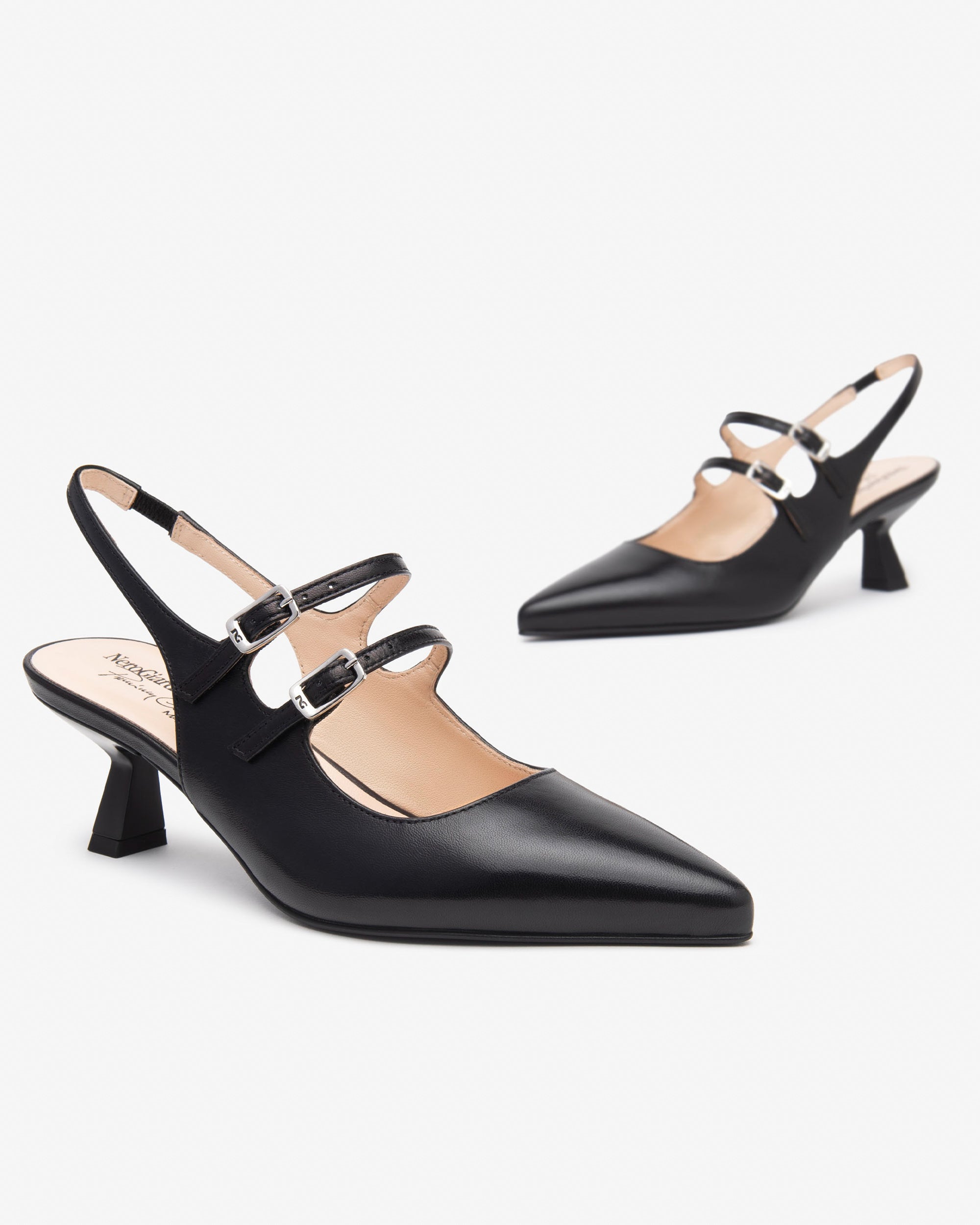 Nero Giardini Slingback escarpins cuir femme cérémonie