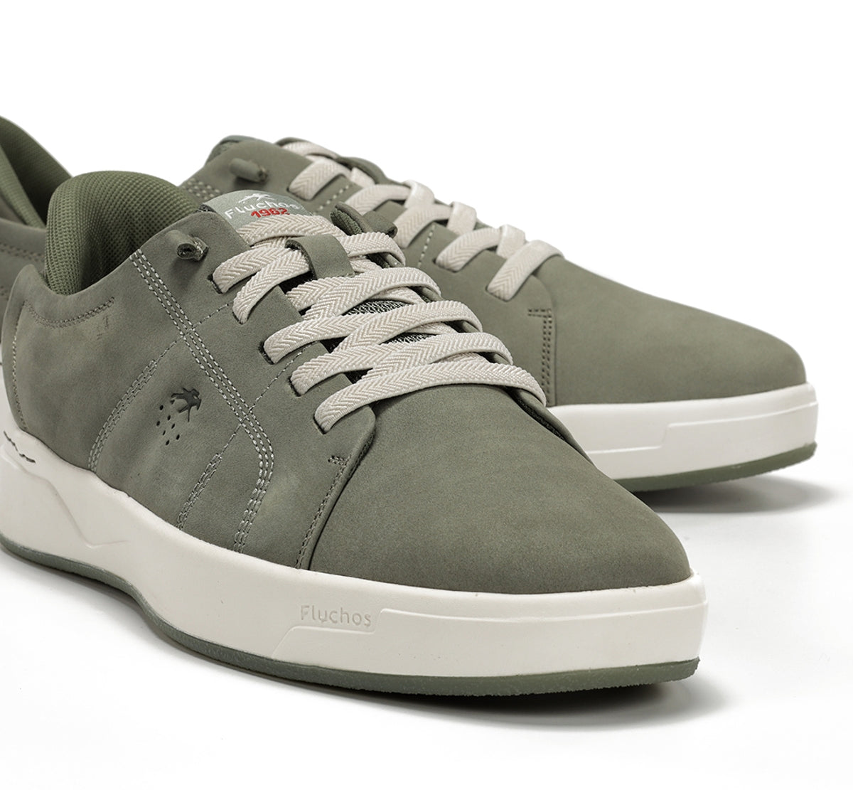 Fluchos Deportivos Nadal F2378 baskets vert homme cuir
