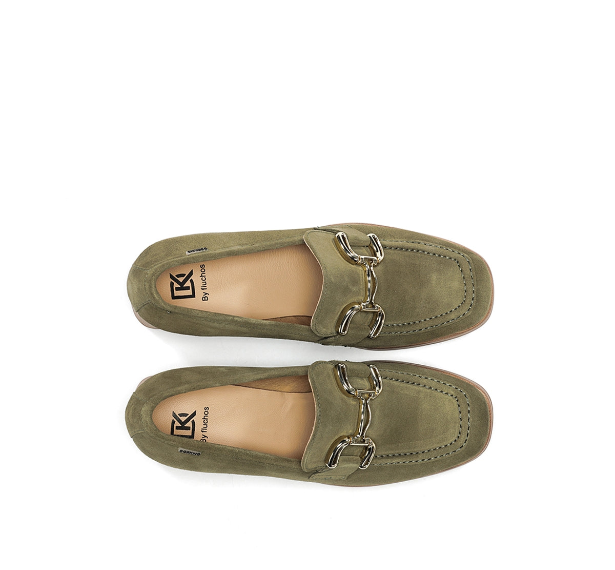 Dorking by Fluchos Cristel D9438 mocassin femme vert