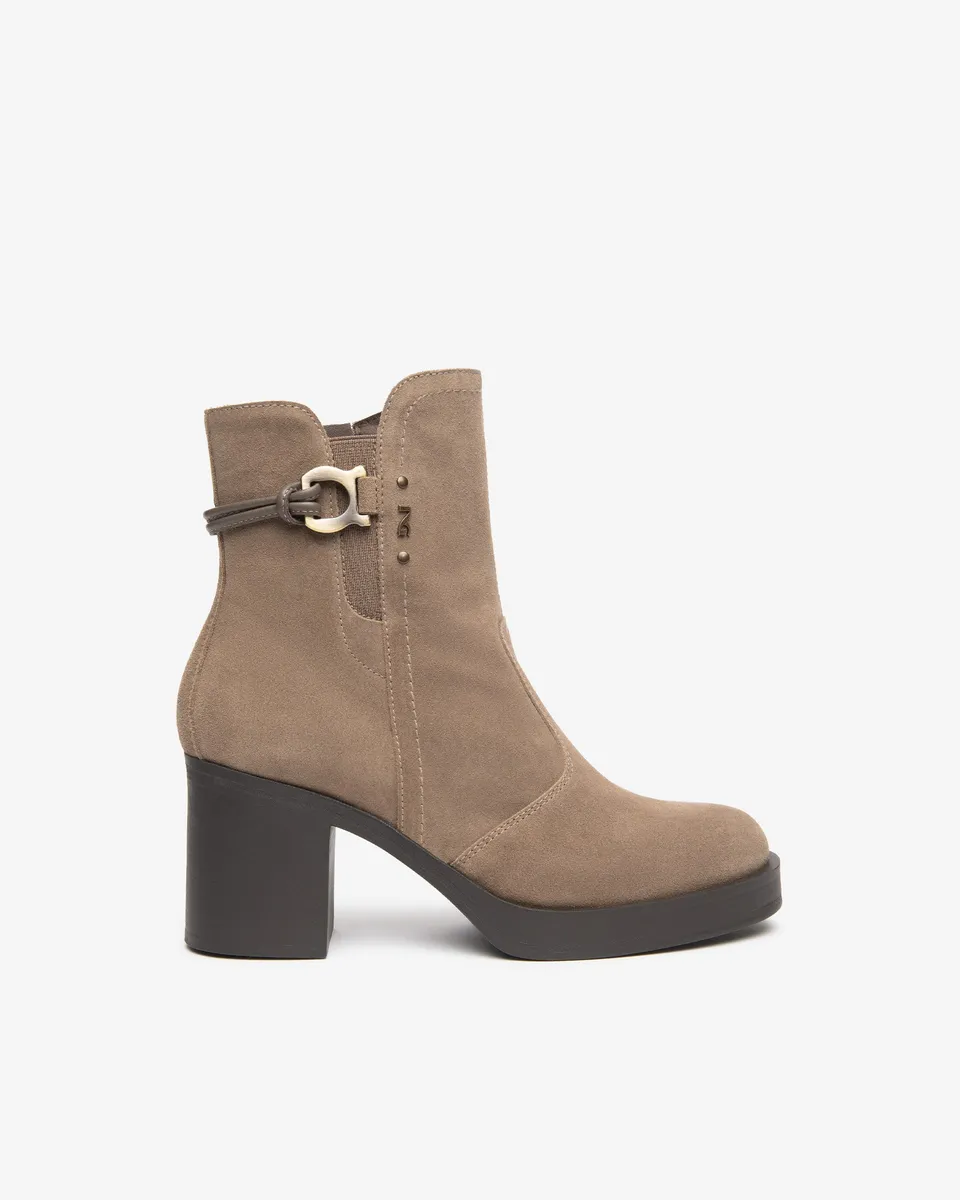 Nero Giardini Bottines Femme Daim Talon 75mm Zip