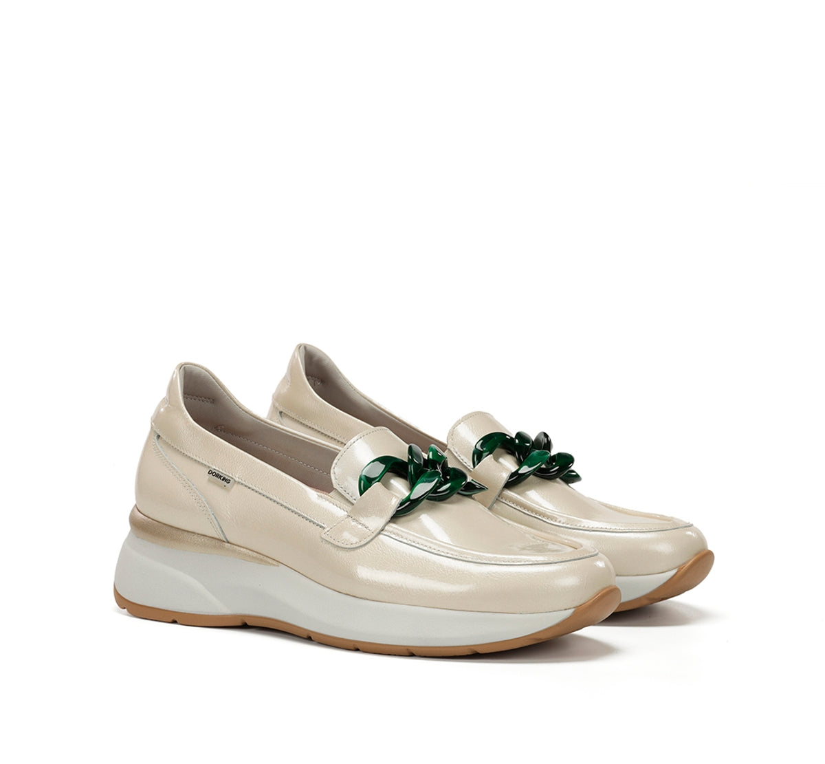 Dorking Flix D9671 mocassins femme taupe confort