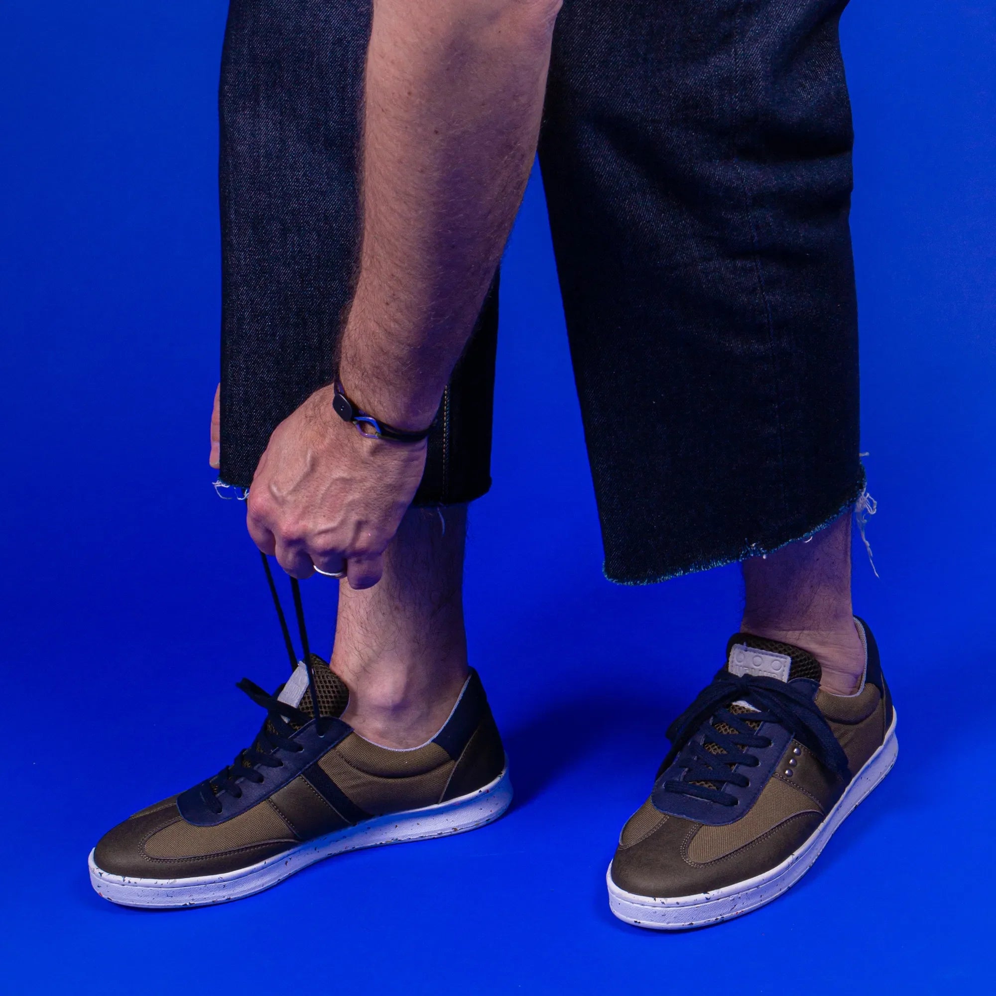 Me.Land Vivace baskets vegan kaki marine recyclées