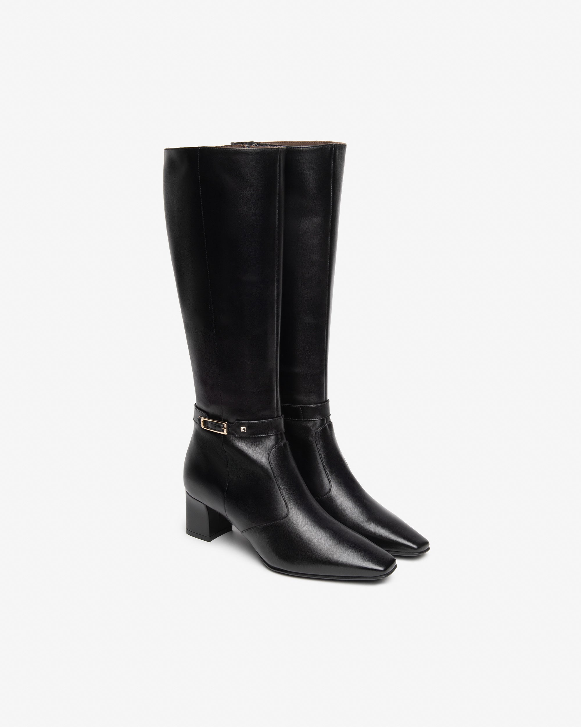 Nero Giardini Boots bottes cuir femme talon 55 mm