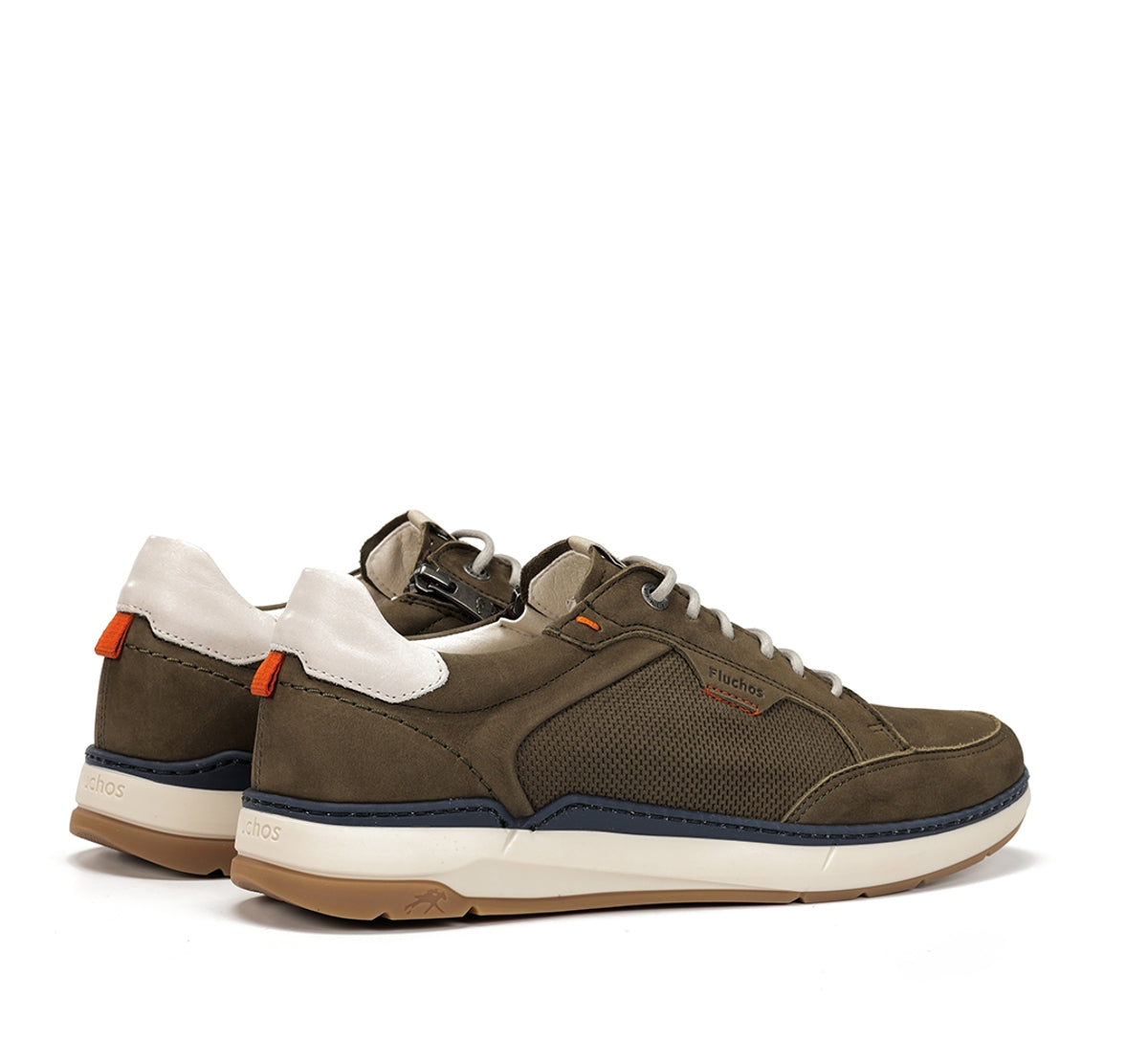 Fluchos Jeff F2211 baskets homme vert cuir