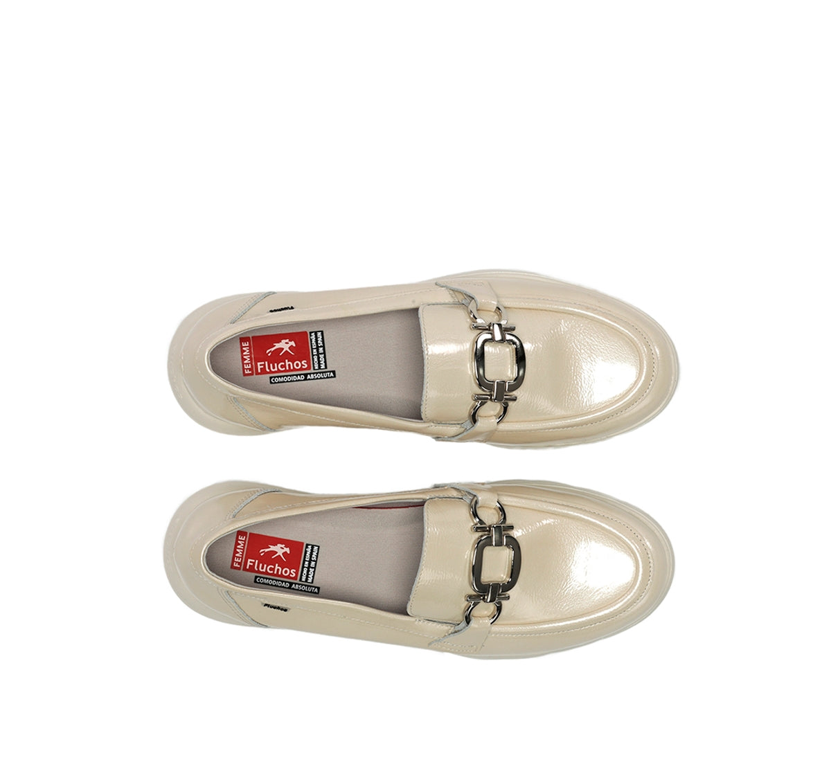 Fluchos Gladis F2282 mocassins femme taupe confort