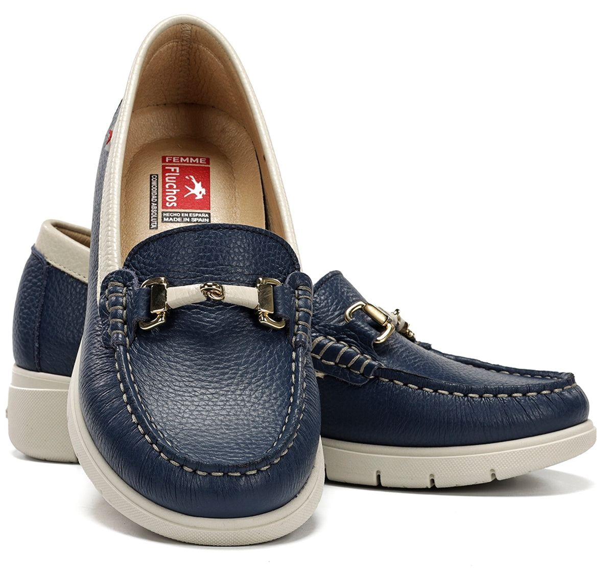 Fluchos Fluvia F2421 mocassins femme bleu