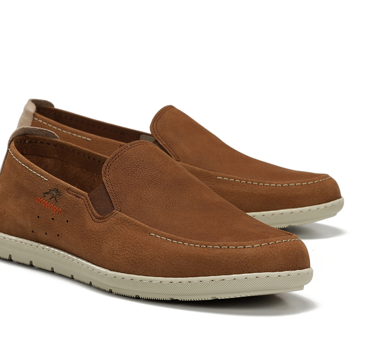 Fluchos Andy F2370 slip on marron homme confort