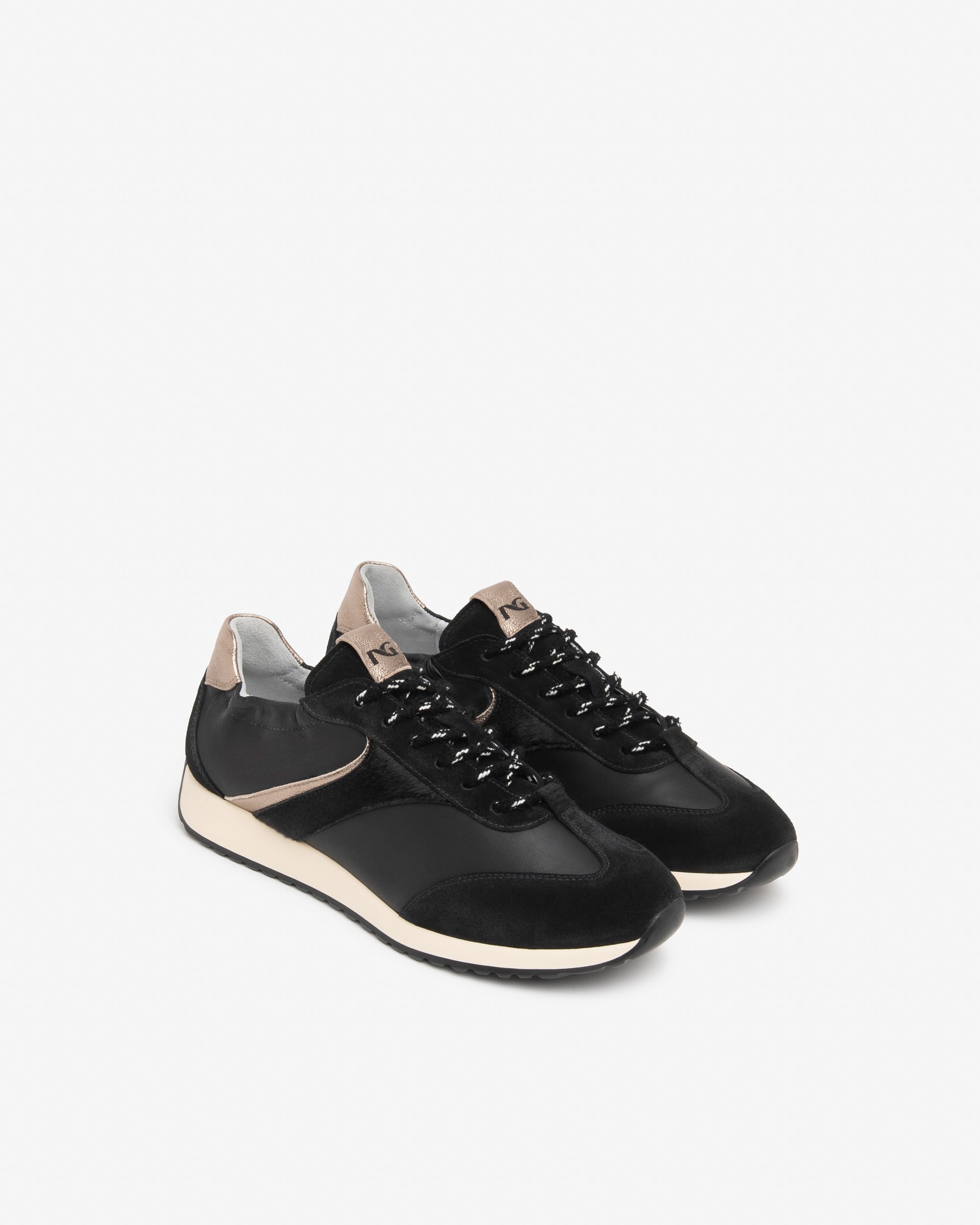 Nero Giardini Sneakers baskets femme 38 cuir daim tissu