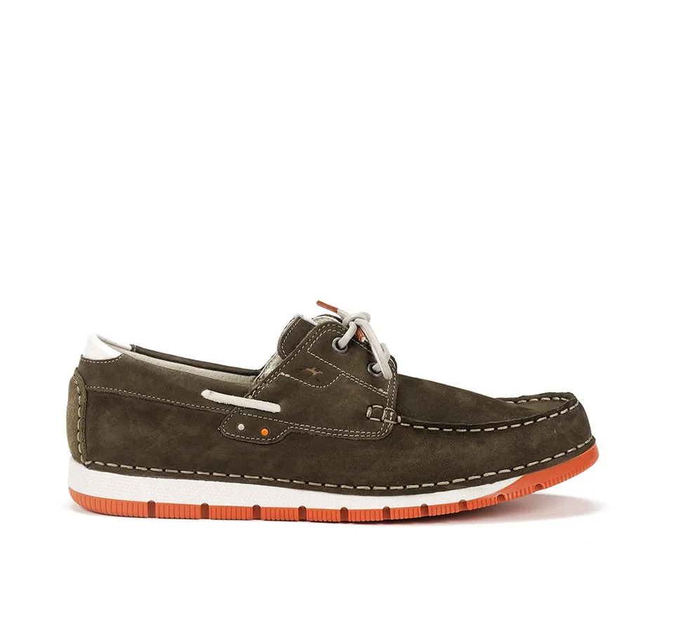 Fluchos Náuticos Andrey F1448 chaussures bateau vertes cuir