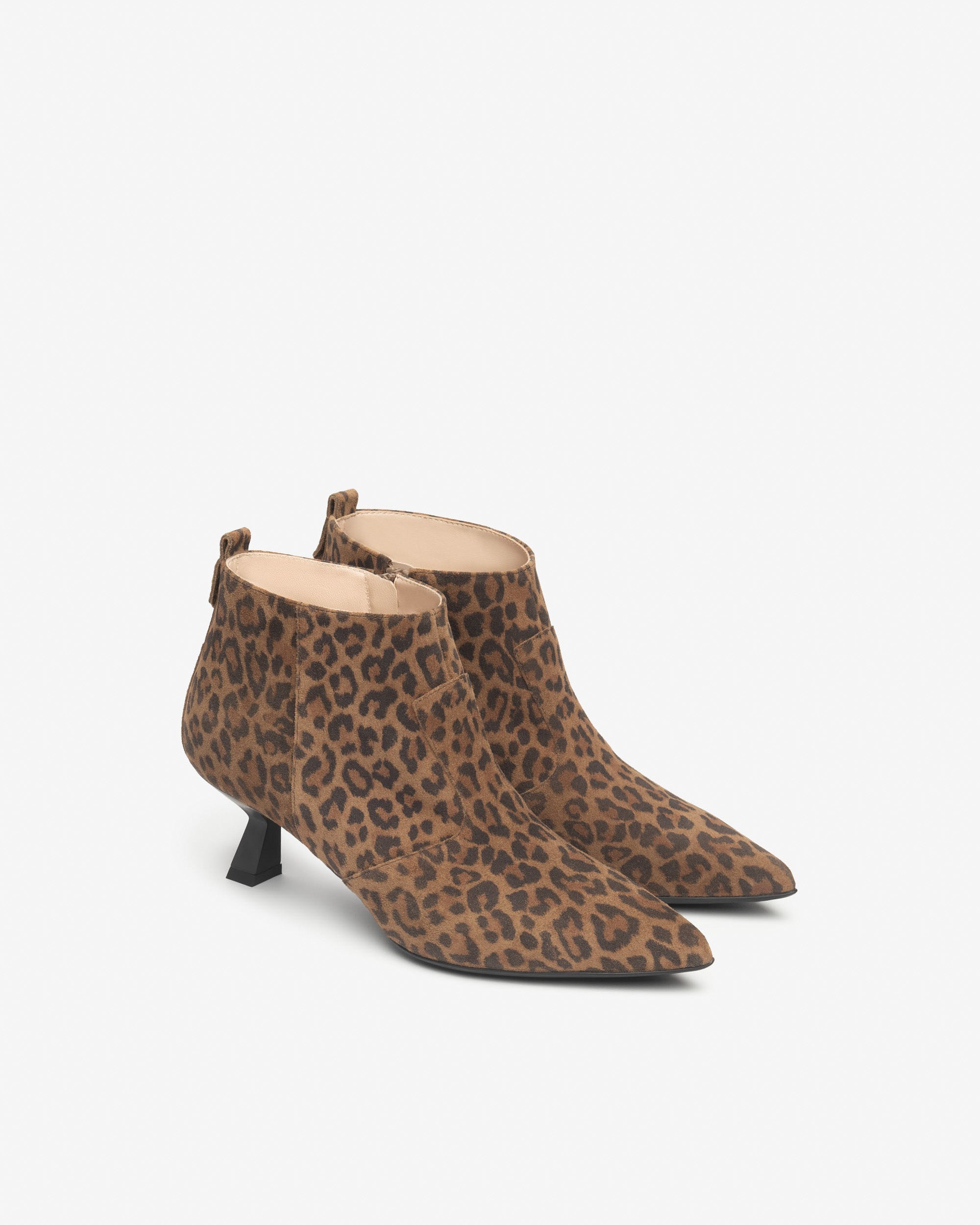 Nero Giardini Bottines femme daim léopard talon 5 cm