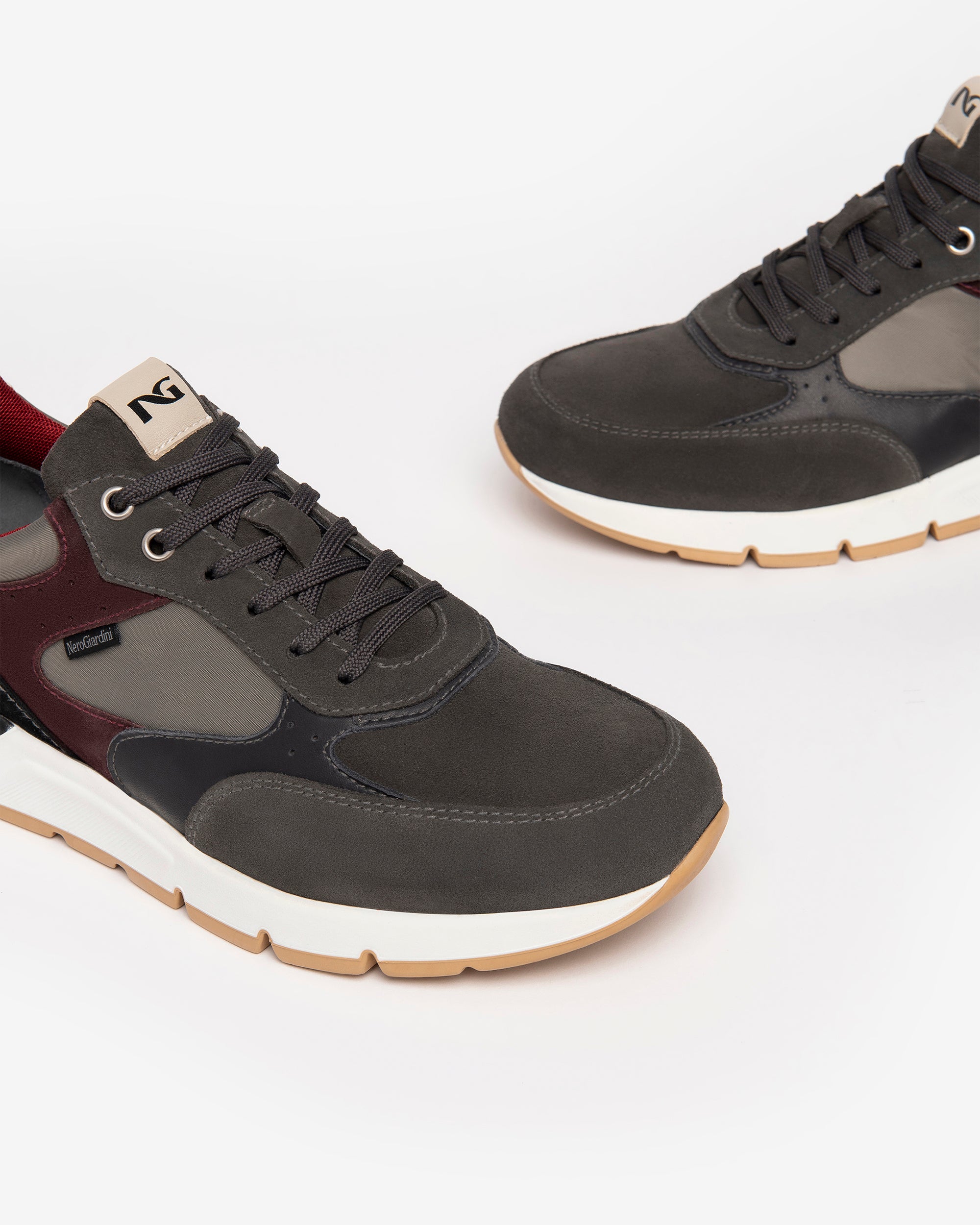 Nero Giardini Sneakers baskets daim cuir toile homme
