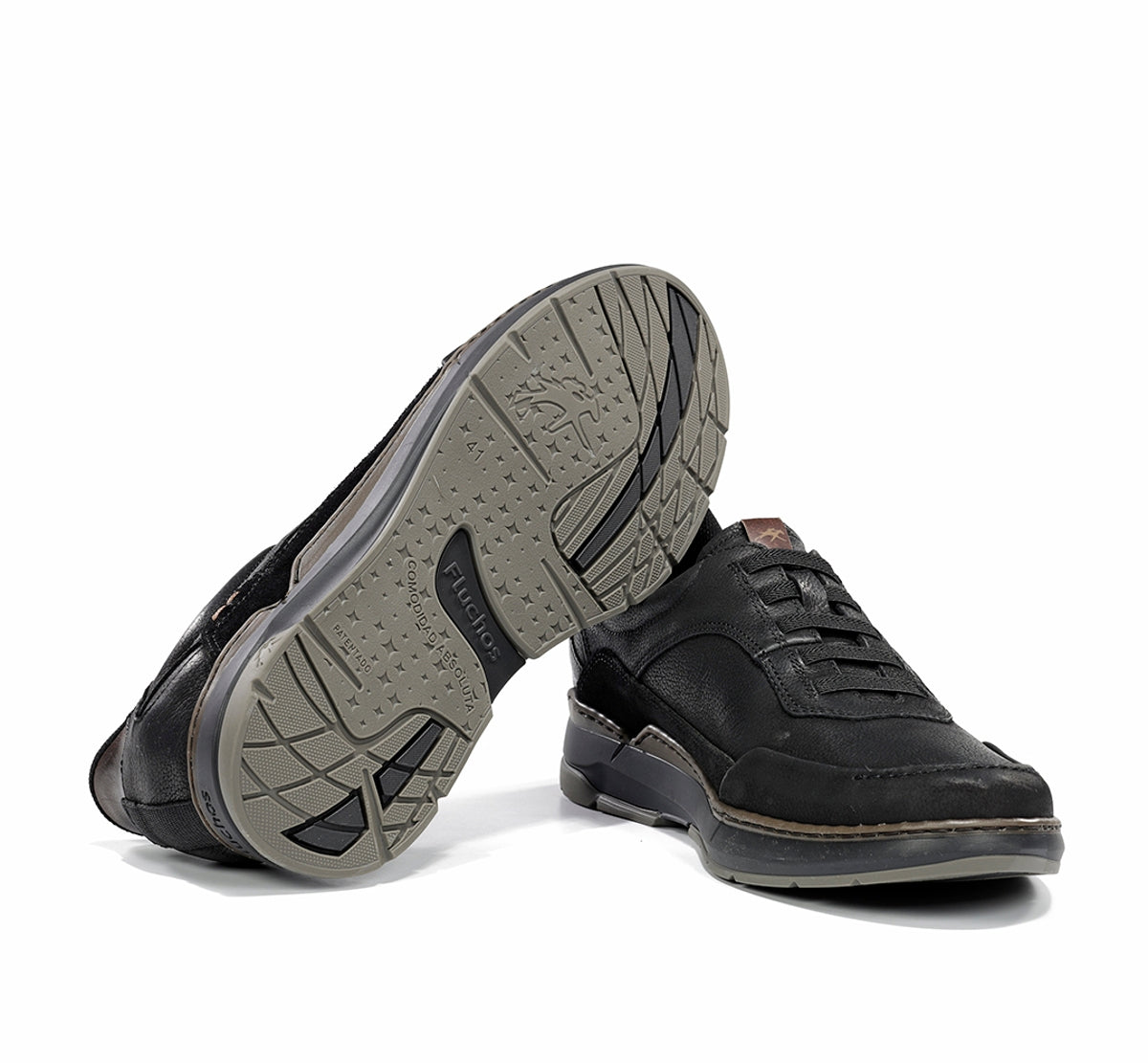 Fluchos Jeff F2511 basket noire homme à lacets