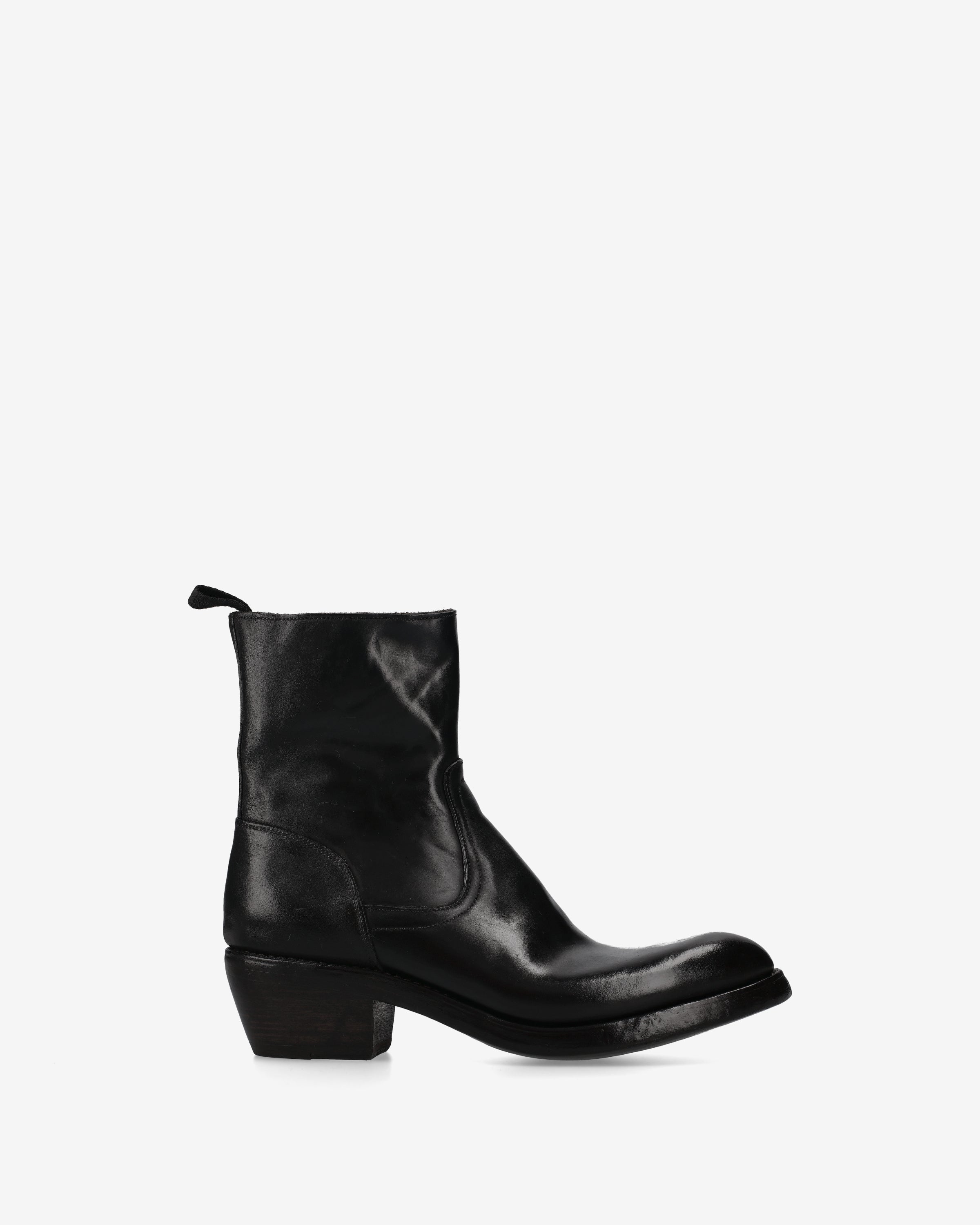 Premiata Boots santiags cuir noir texan homme
