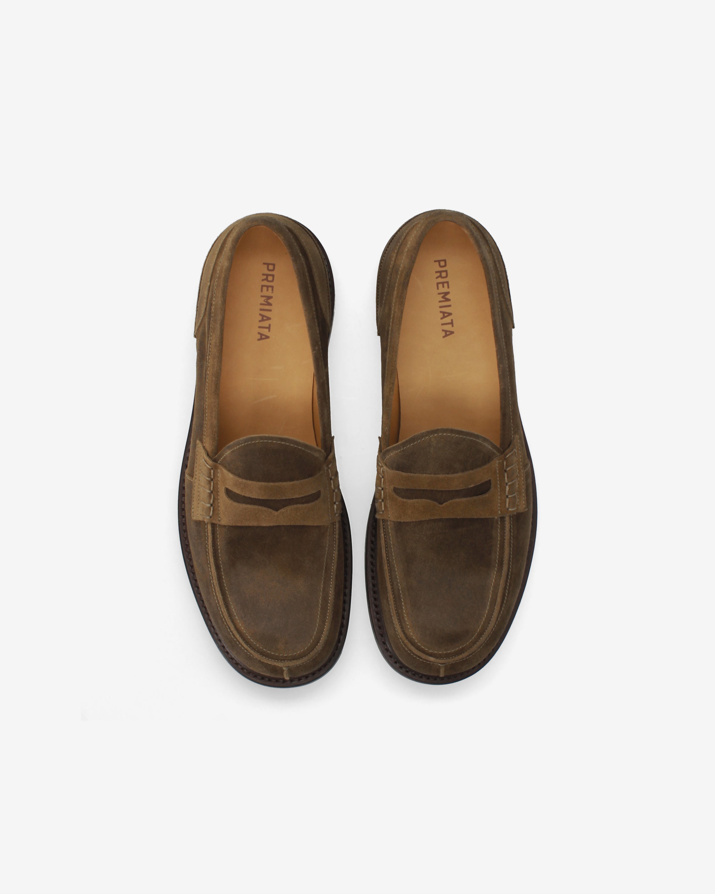 Premiata Loafers mocassins daim boue penny homme
