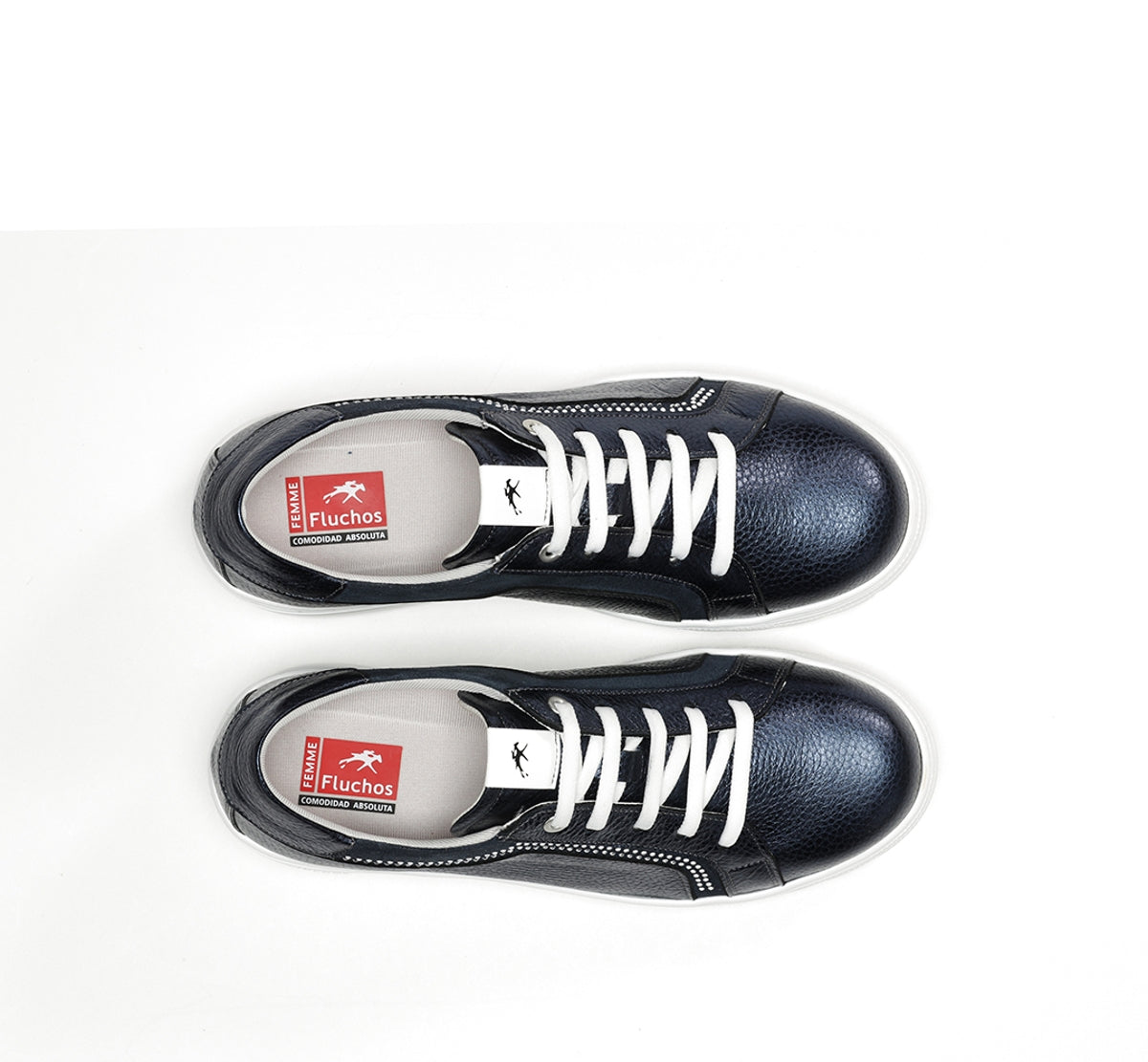 Fluchos Aqua F1997 basket bleue femme compensée