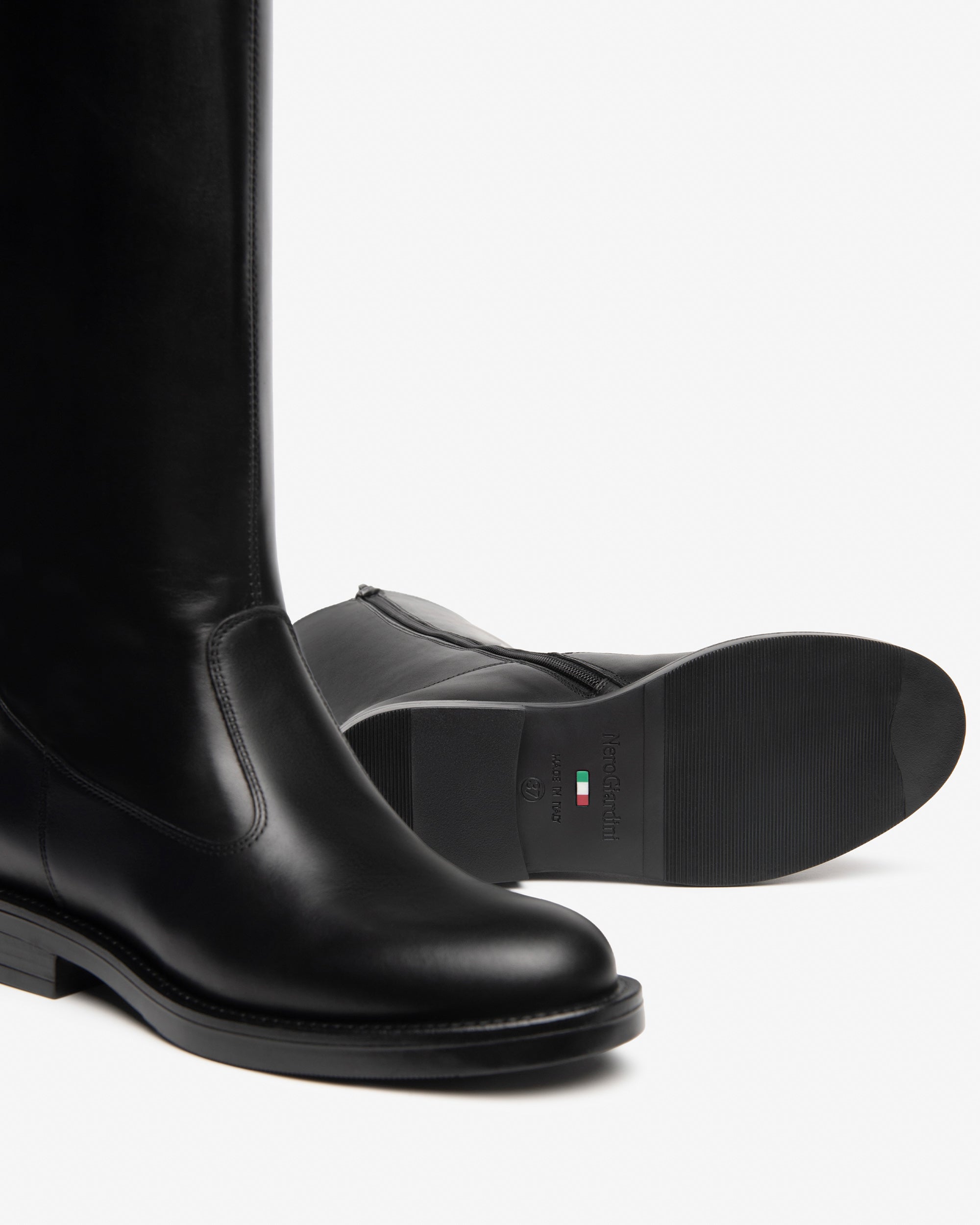 Nero Giardini Boots bottes femme cuir talon 30 mm