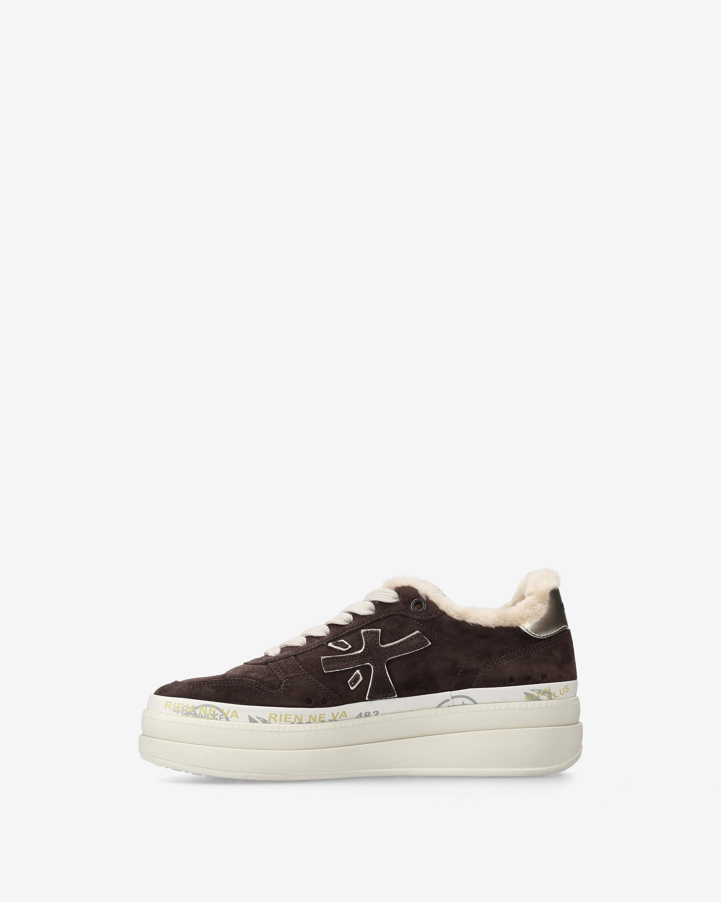 Premiata Micol 7894M sneakers daim marron plateforme
