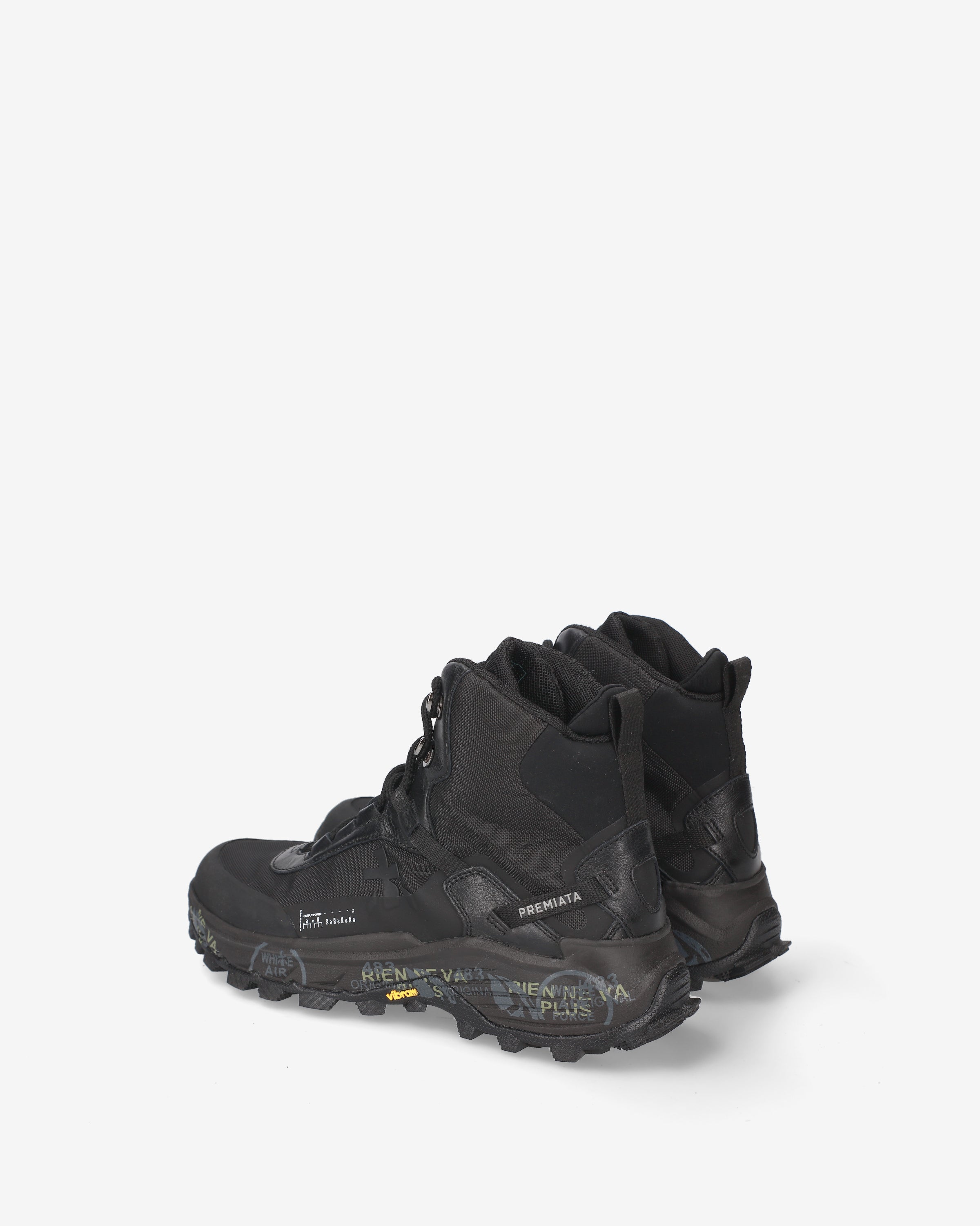 Premiata Trivor 509 baskets femme noires montantes