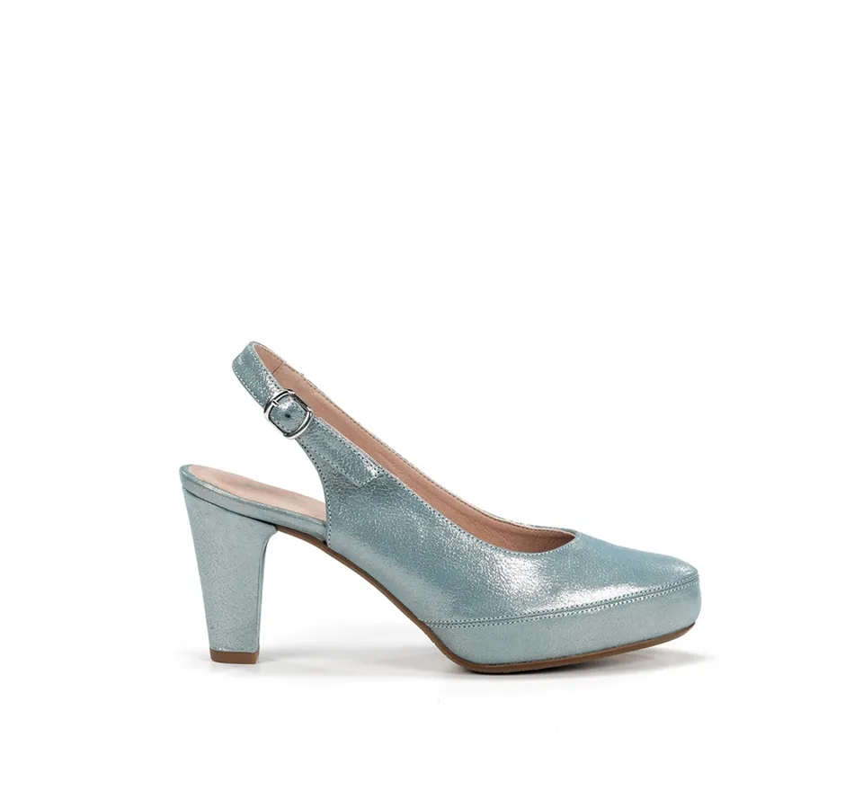 Dorking Blesa D5833 escarpins femme bleu cuir