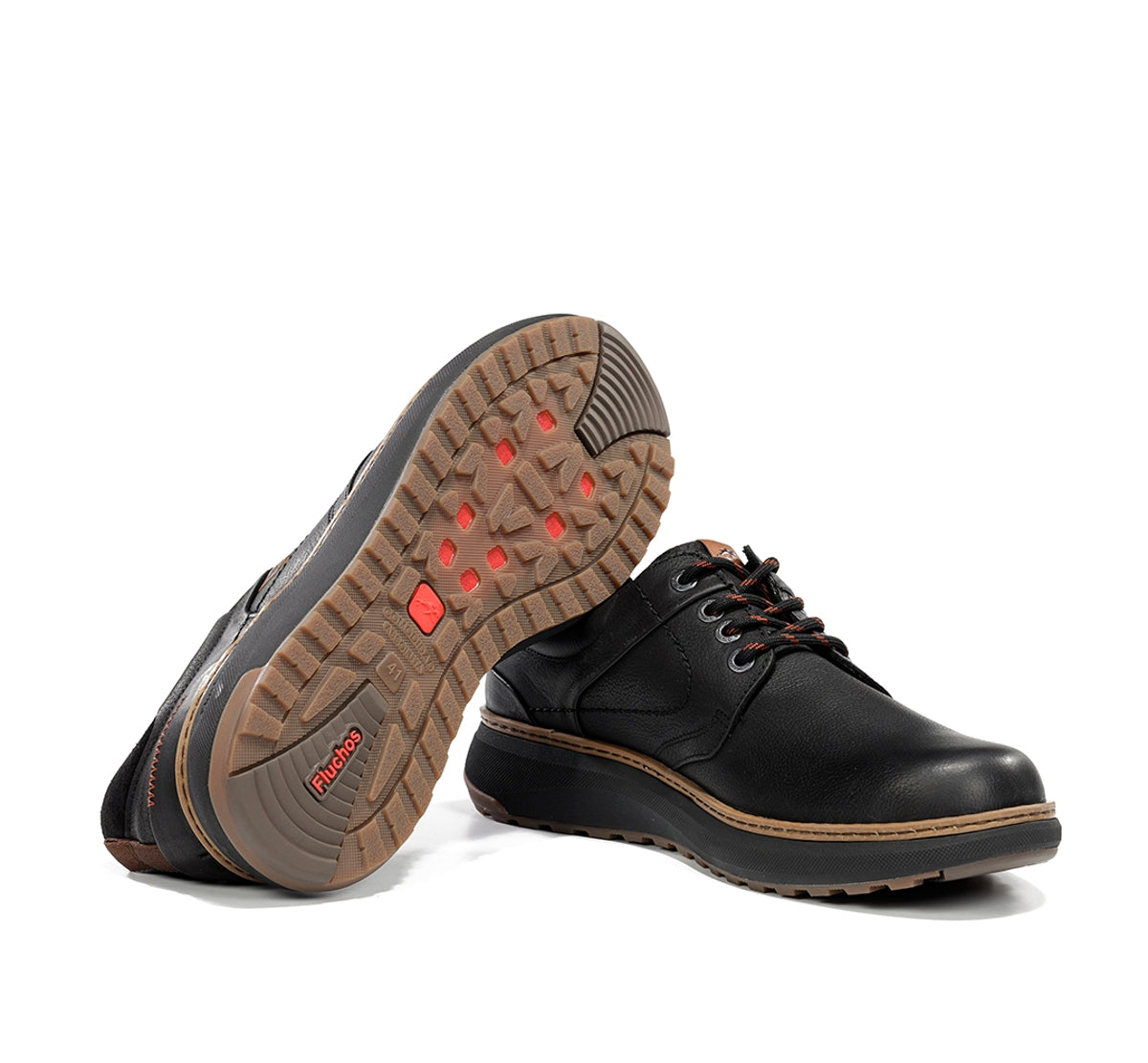 Fluchos Wildford F2535 chaussures noir homme cuir