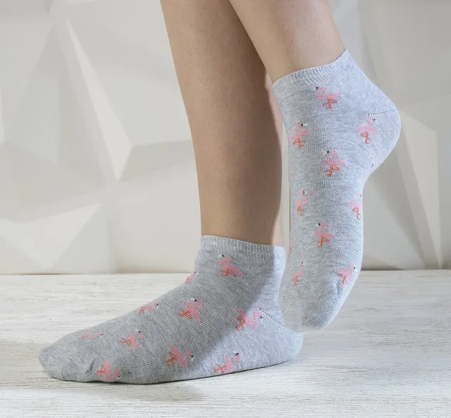 Fluchos CA0011 chaussettes noir gris femme lot 2
