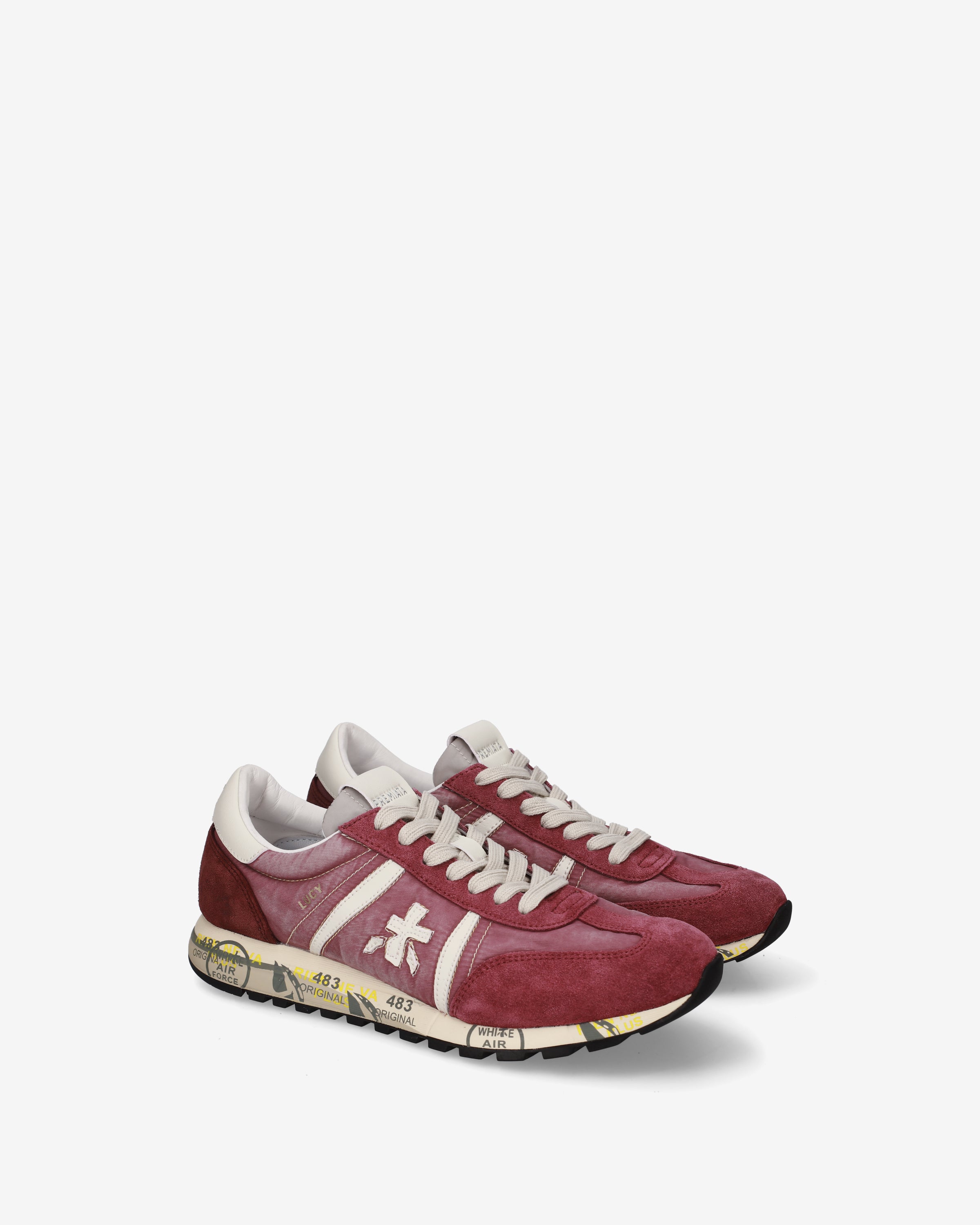 Premiata Lucyd 8453 sneakers bordeaux daim femme