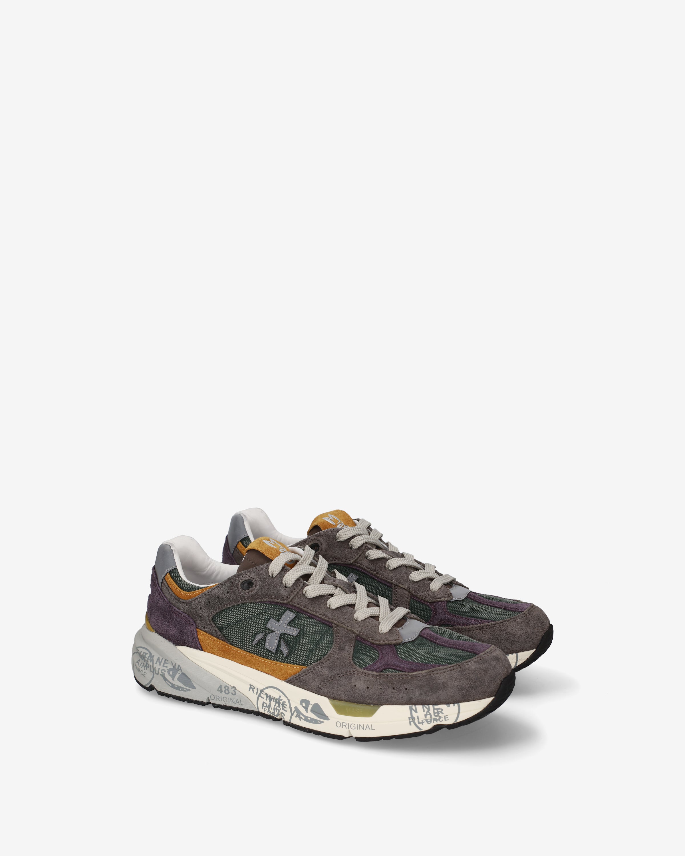 Premiata Mase25 8422 sneakers homme daim olive