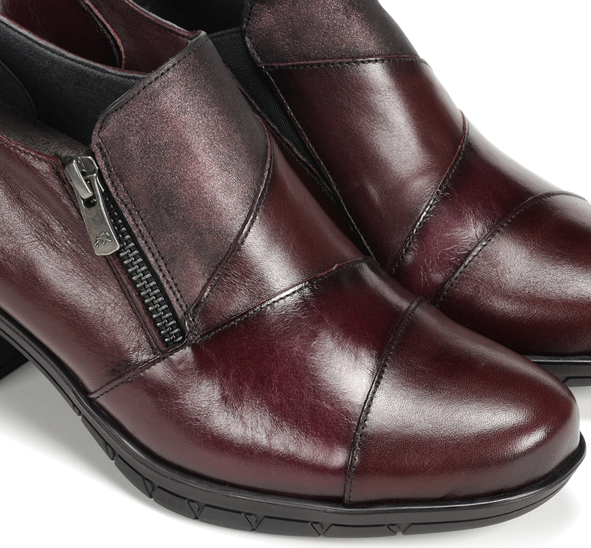 Fluchos Slip On Nydia F1802 mocassins bordeaux femme cuir