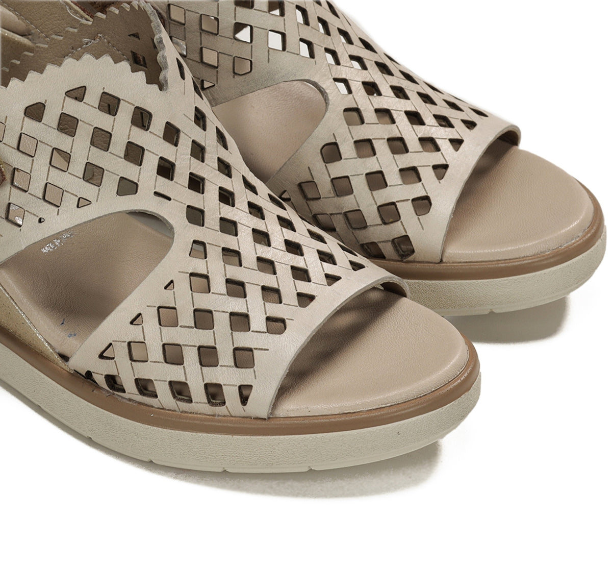 Fluchos Smash F1972 sandale compensée taupe