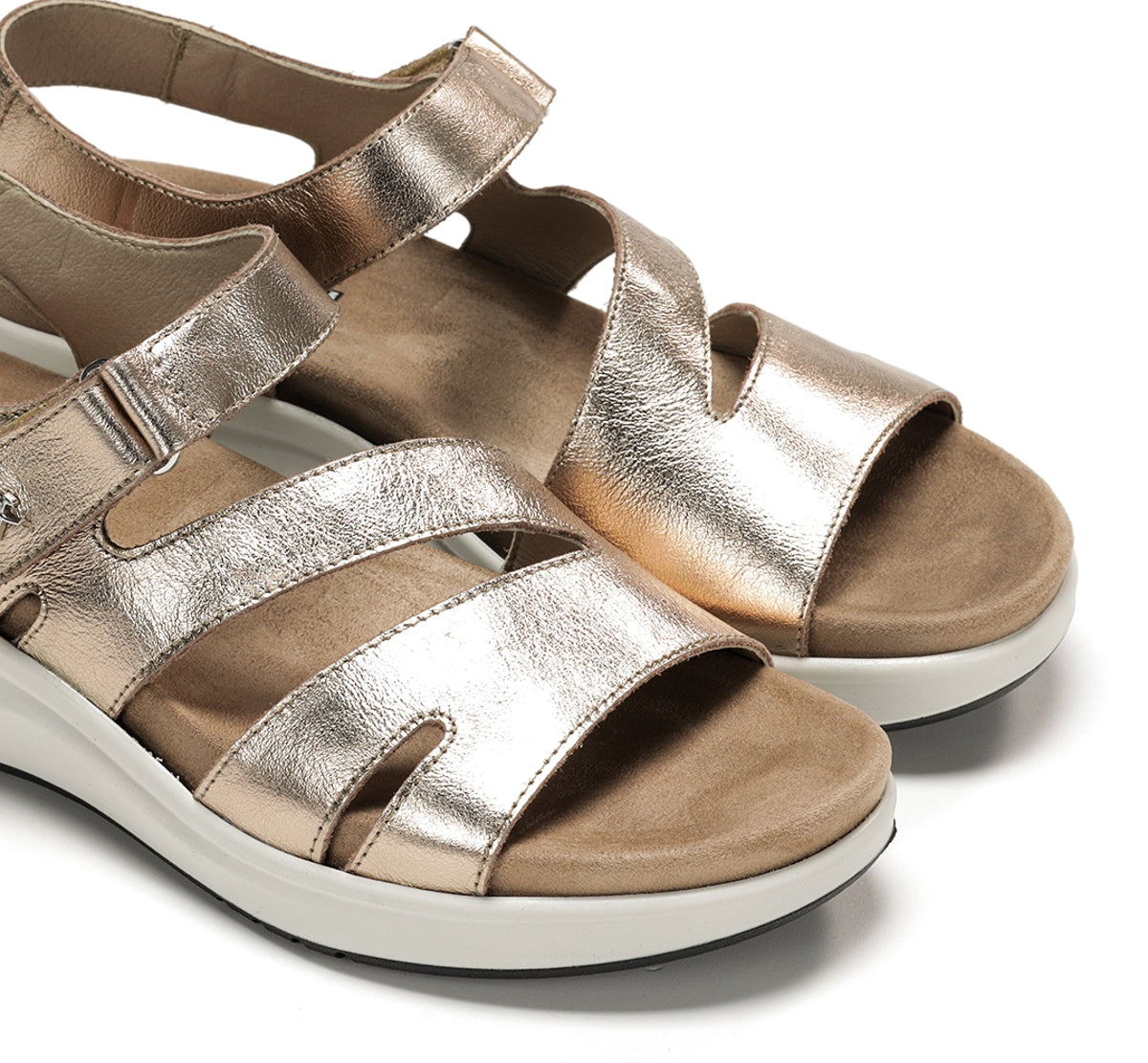 Fluchos Yagon F1478 Sandale Dorée Femme Souple