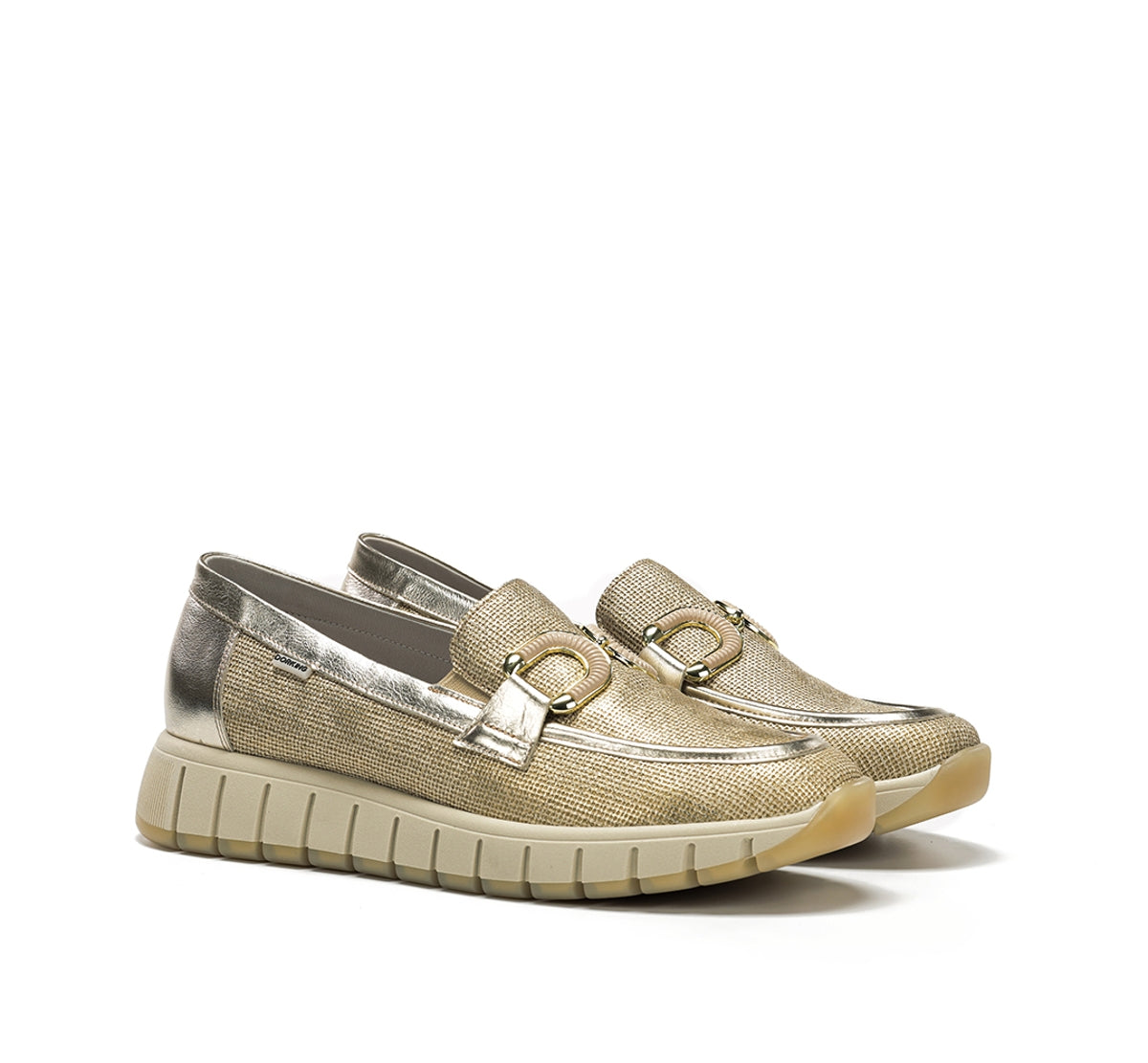 Dorking by Fluchos Kloss D9636 mocassin taupe femme