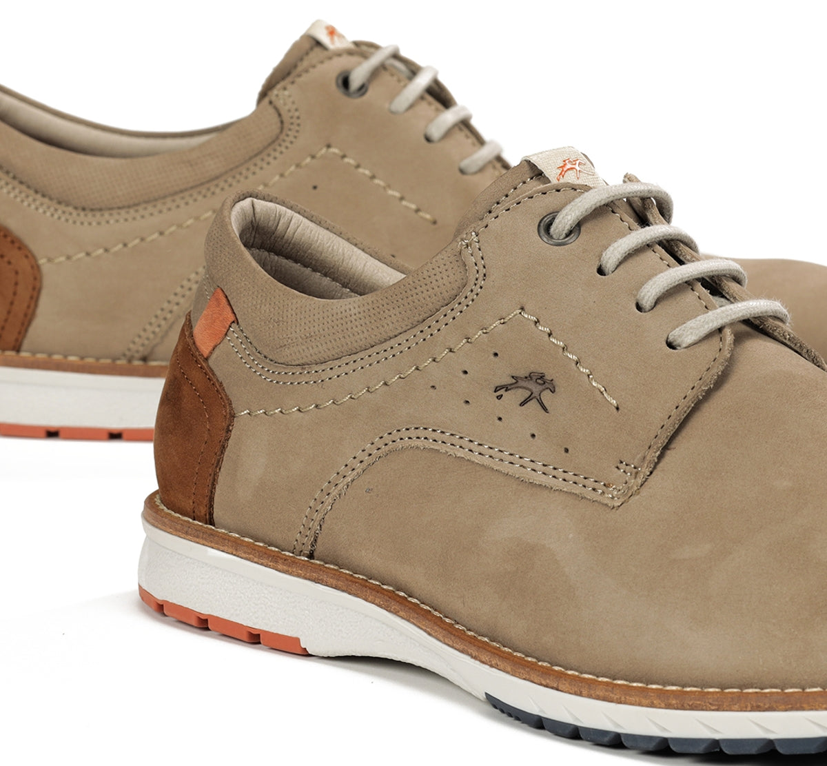 Fluchos Taylor F1978 chaussures taupe homme cuir