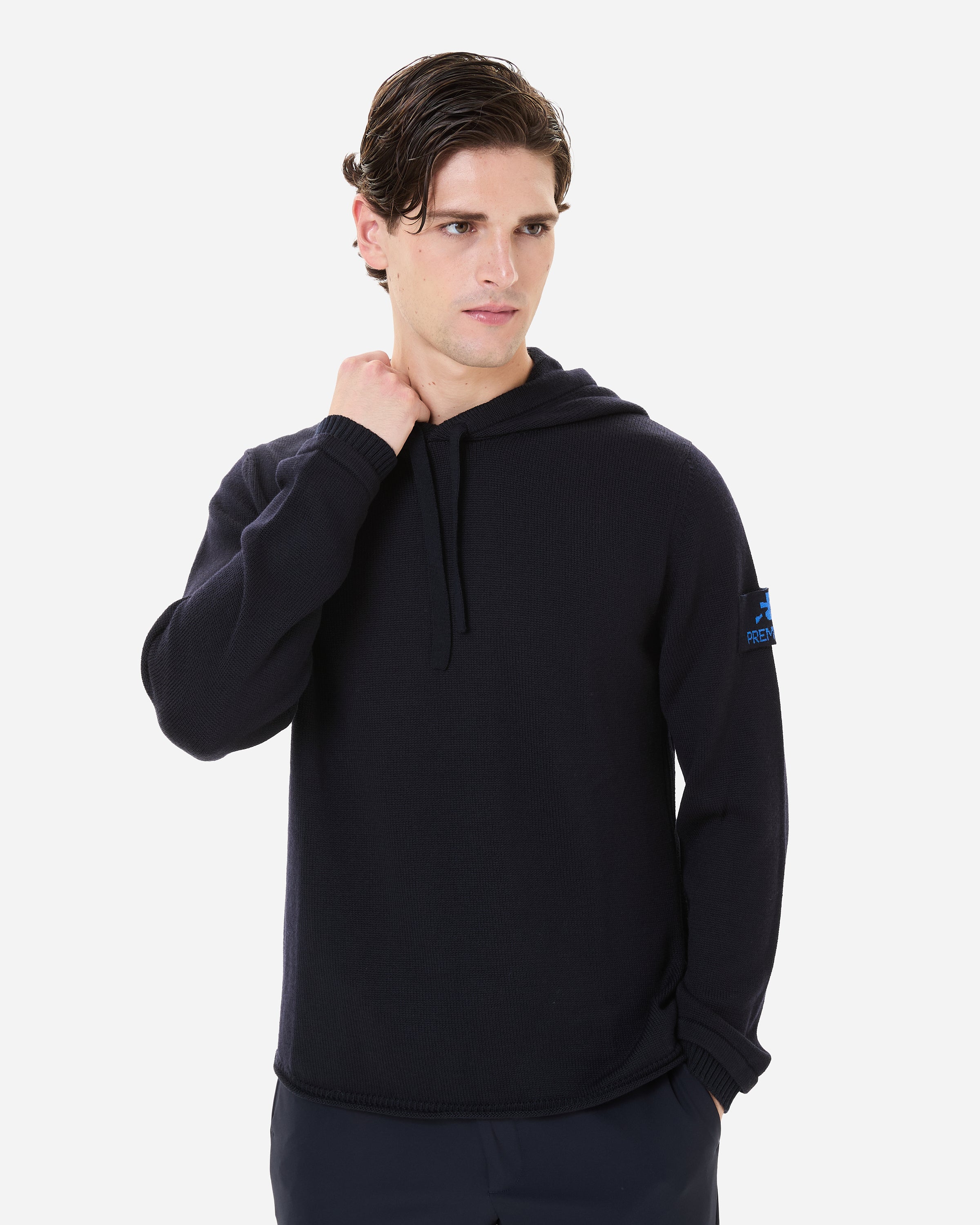 Premiata pull laine capuche homme 100% laine
