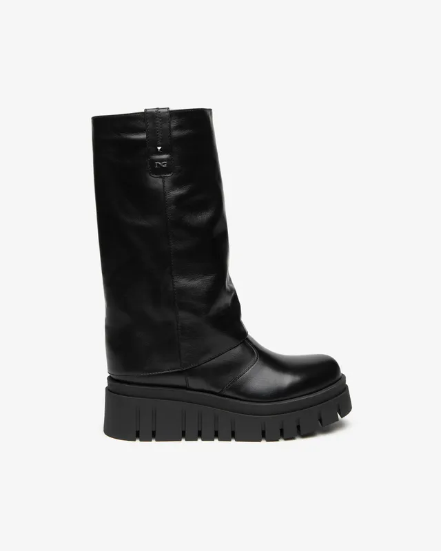 Nero Giardini Boots Bottes Cuir Femme Plateforme 55 mm