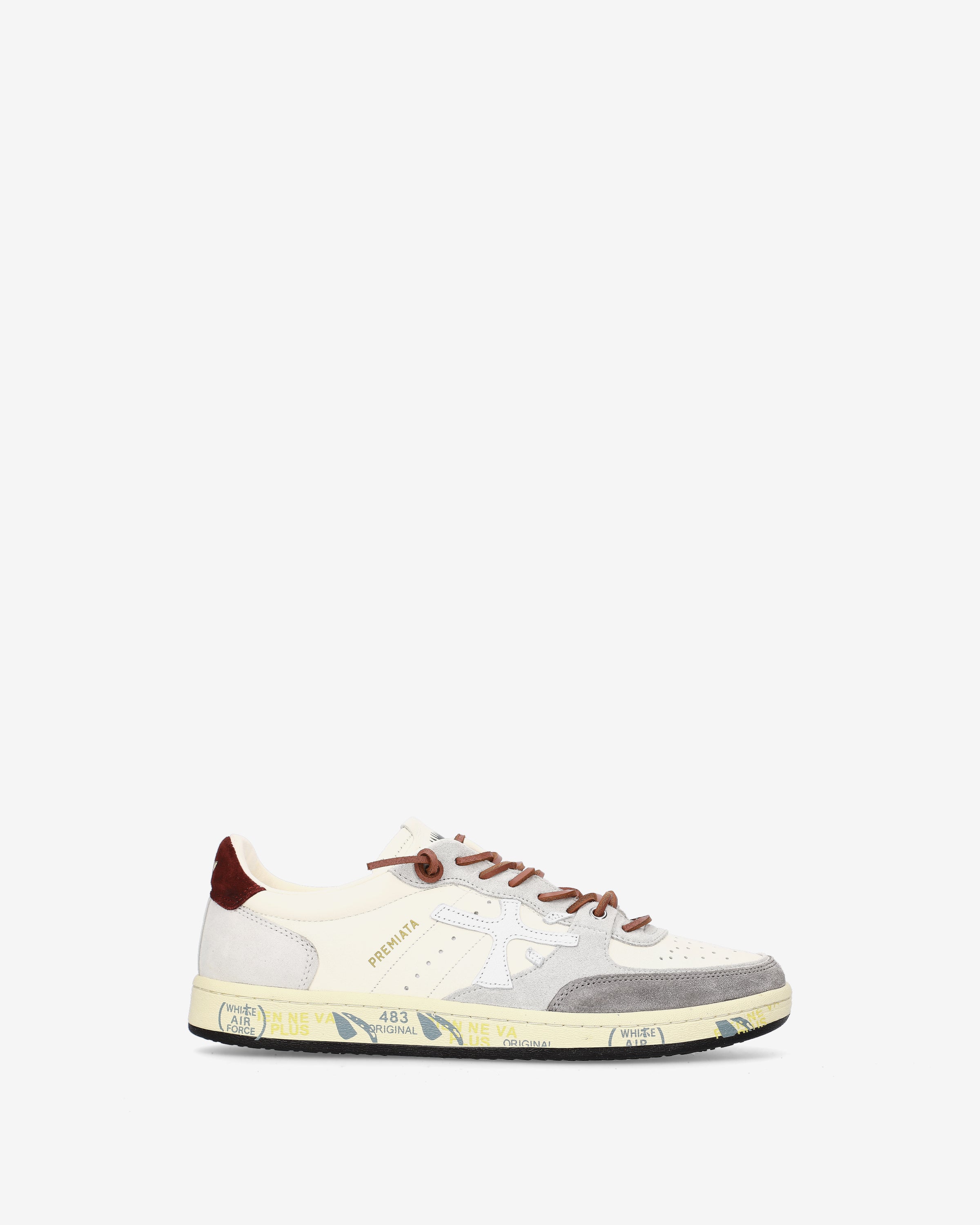 Premiata Bskt Clay 7616 sneakers cuir blanc