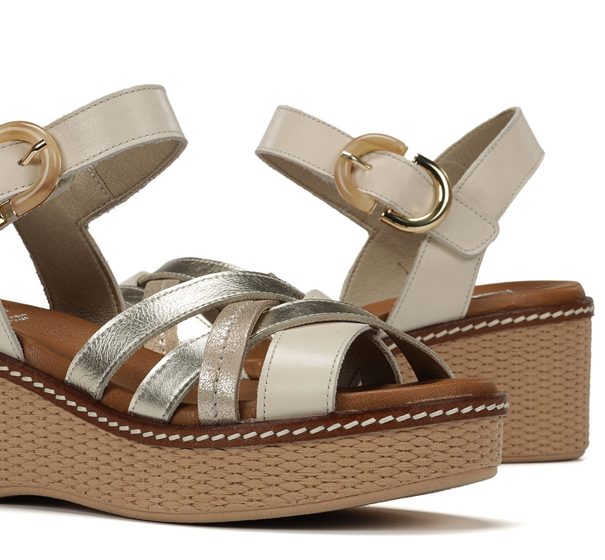 Dorking by Fluchos Nido D9639 sandales femme taupe