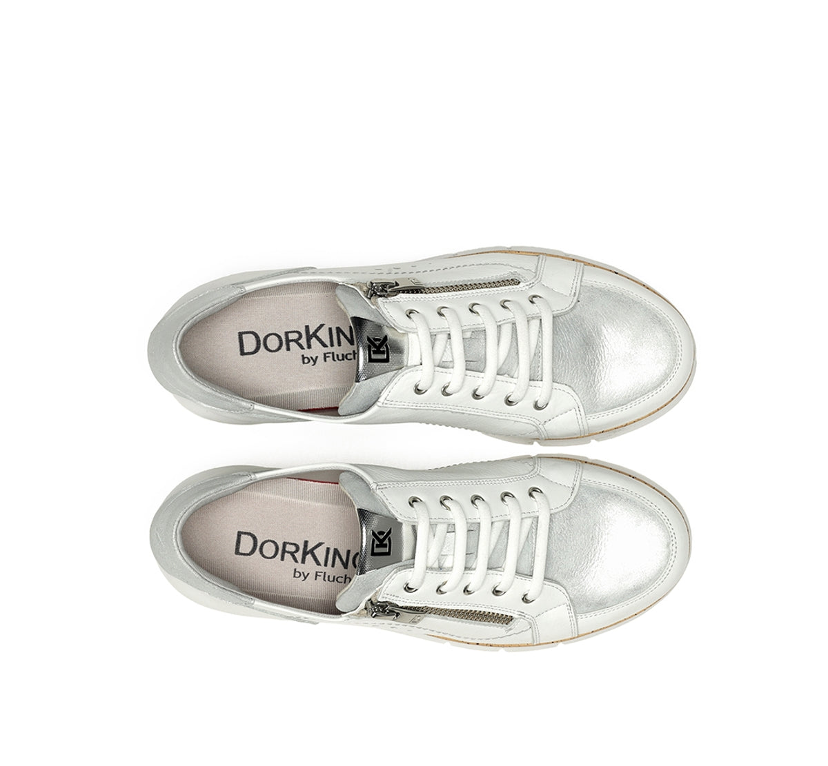 Dorking India D9301 basket femme blanc confort