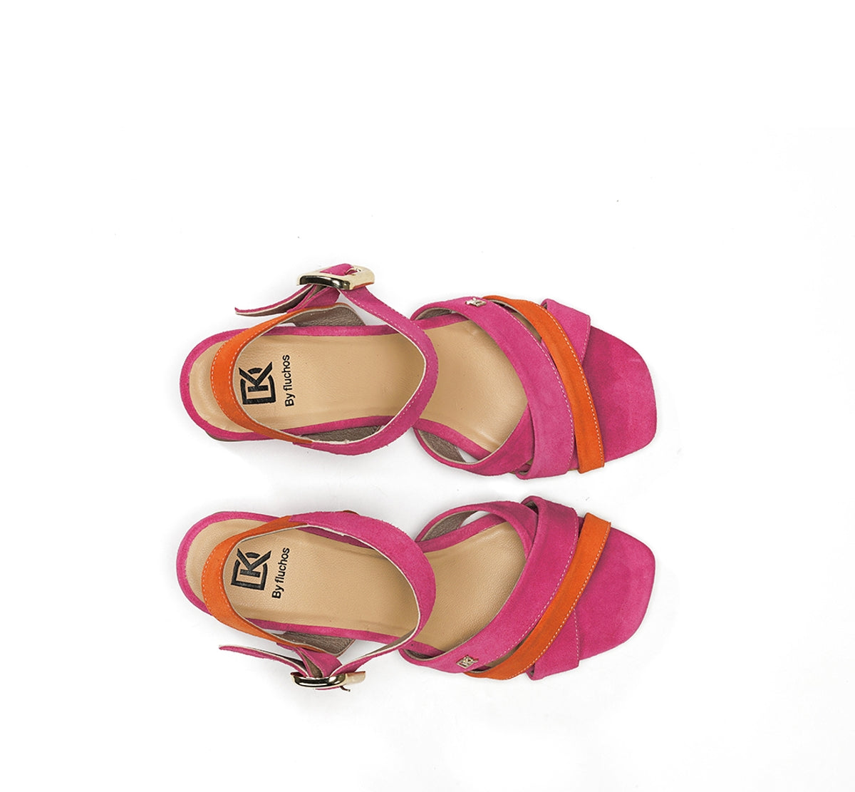 Dorking Larus D9461 sandale rose talon carré