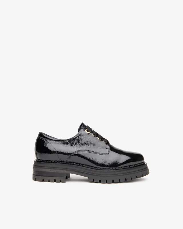 Nero Giardini Tie-up derbies vernis femme lacets